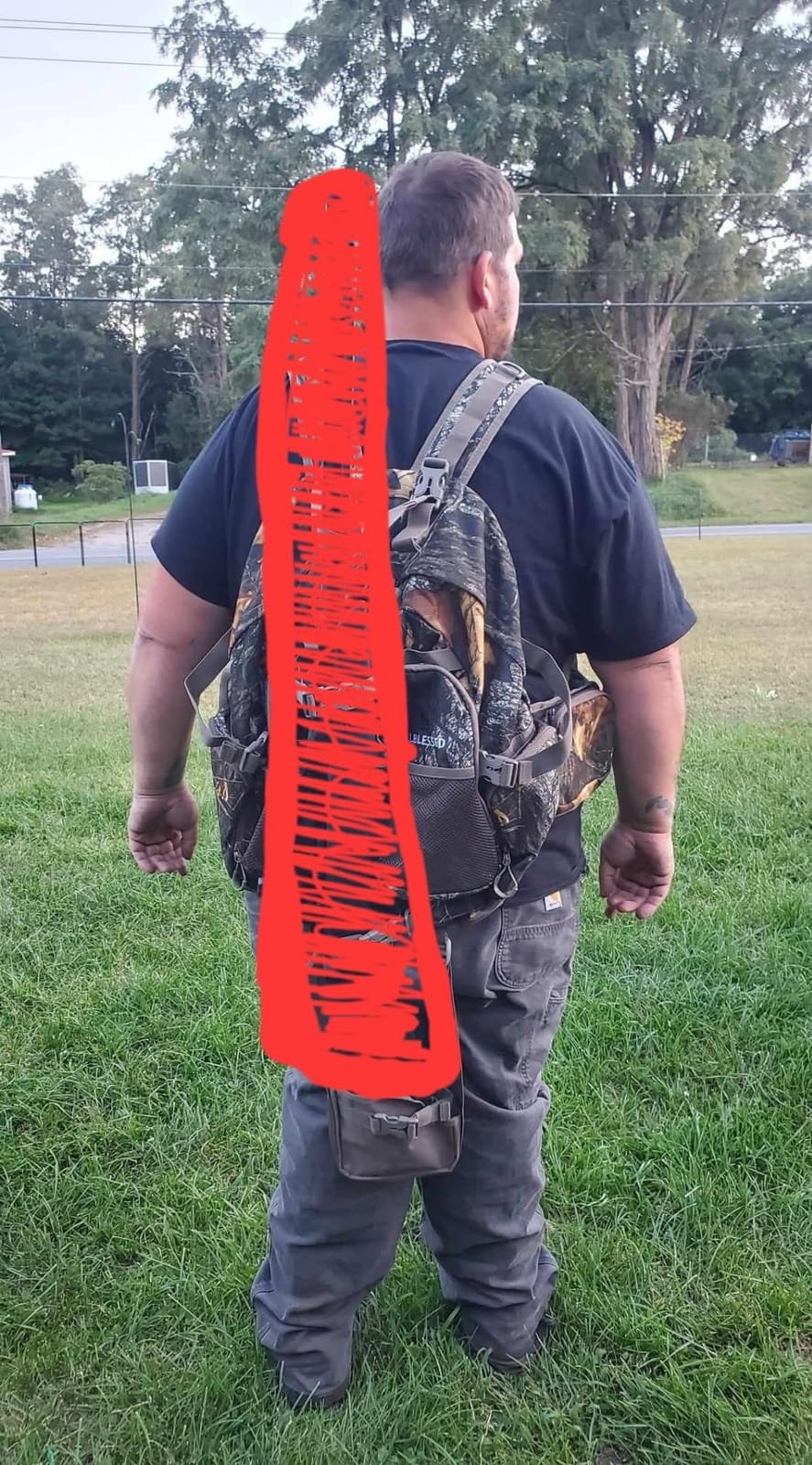Hunting Backpack for Men Camo Hunting Day Pack for Rifle Bow 35L | Silent fabric, Daypack for Rifle Bow Carry System, Waterproof Camo, Versatile and roomy, Hunting gifts for men Hunting gear customer photo 1