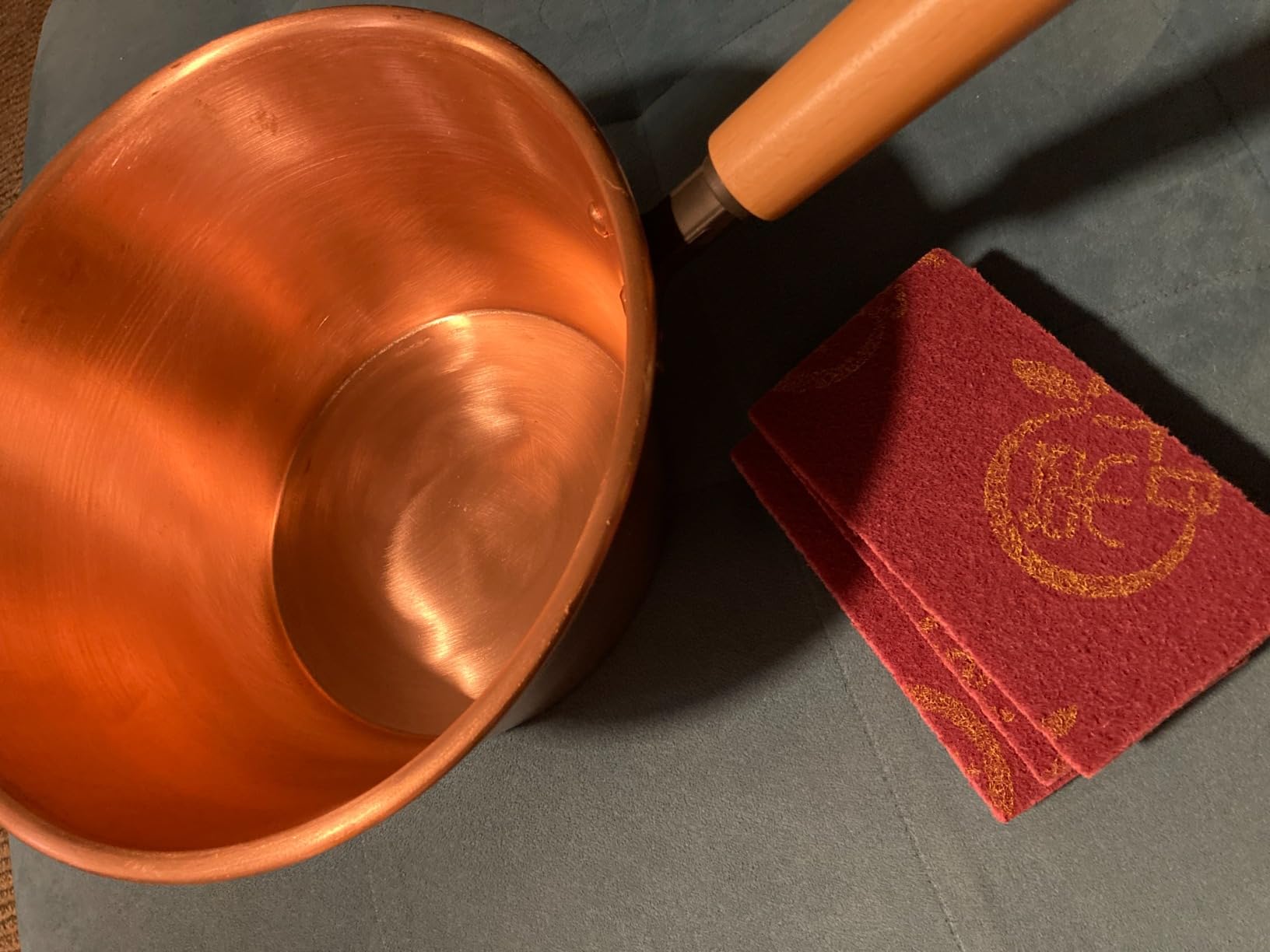 4.7-Quart Handmade Pure Copper Jam Pot - 2.5mm Thick Solid Copper Pot for Gourmet Cooking customer photo 1