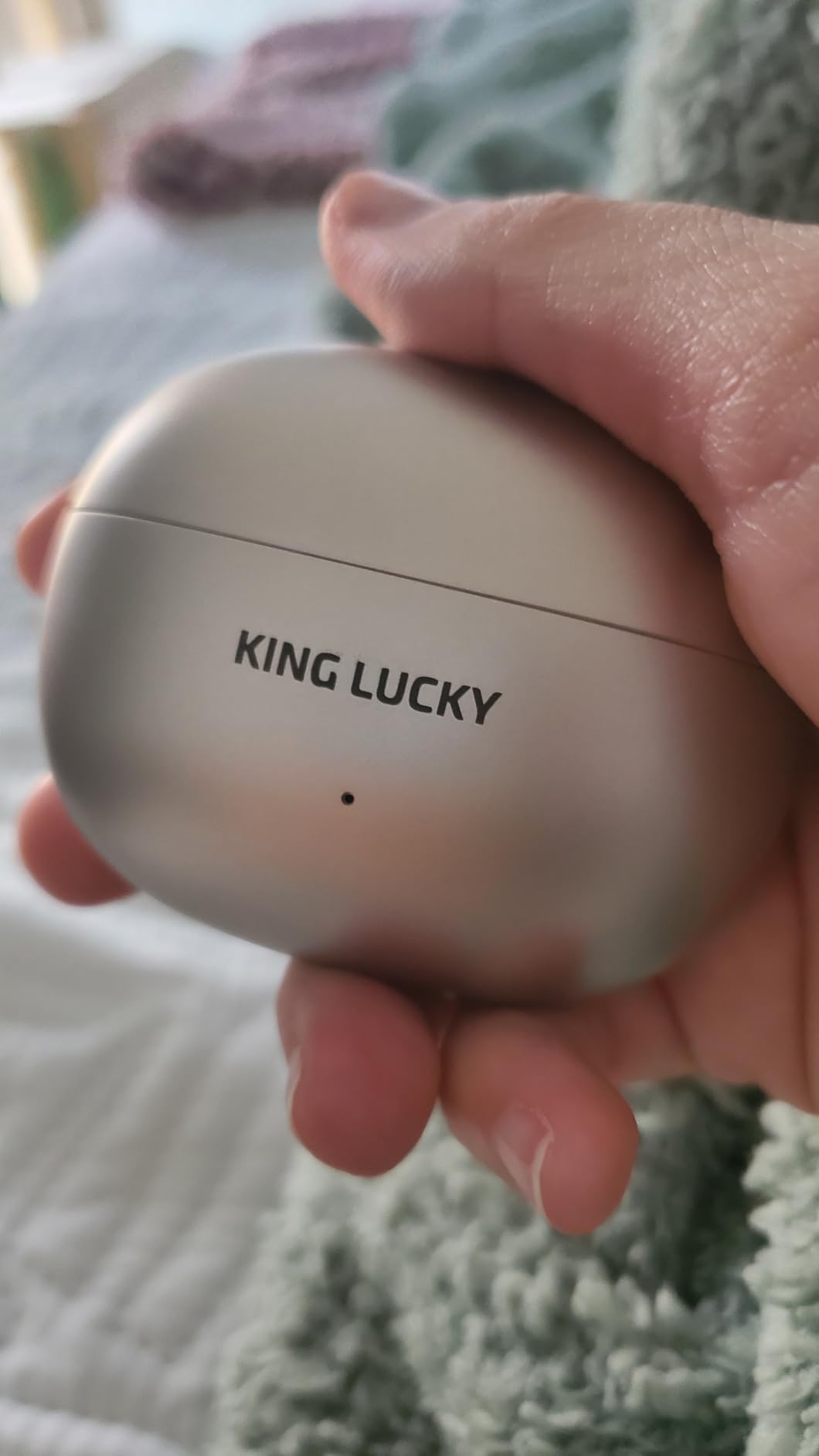 King Lucky Clip-On Earbuds Gen 3, Open-Ear Wireless Bluetooth 6.0 Headphones with Mic, Secure Fit for Small Ears & Glasses Wearers, 50H Playtime, ENC, IPX5 Waterproof Sport Ear Buds (Purple) customer photo 2