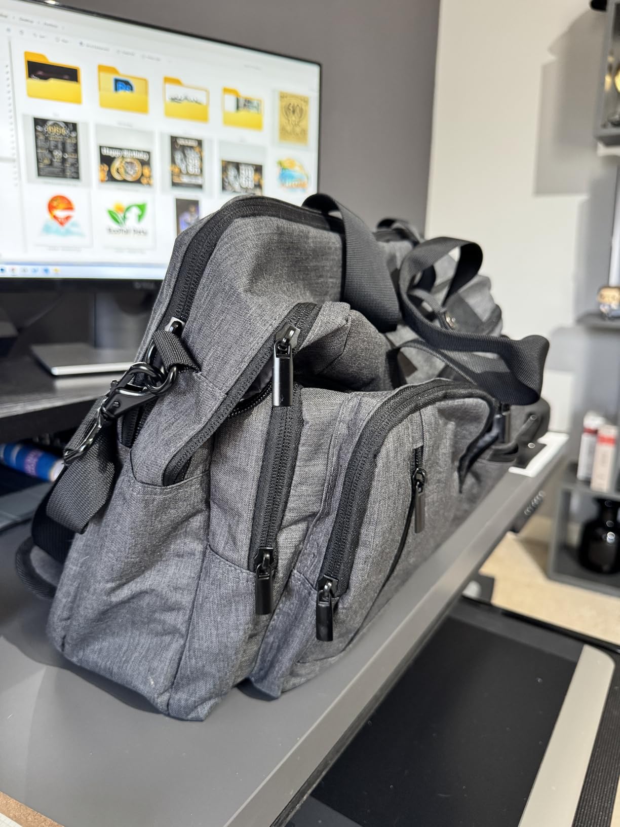 BAGSMART 3 In 1 Laptop Bag for Men, Computer Briefcase 17.3 Inch Laptop Water-Repellent Shoulder Bag, Computer Bag Business Travel Office, Black customer photo 1