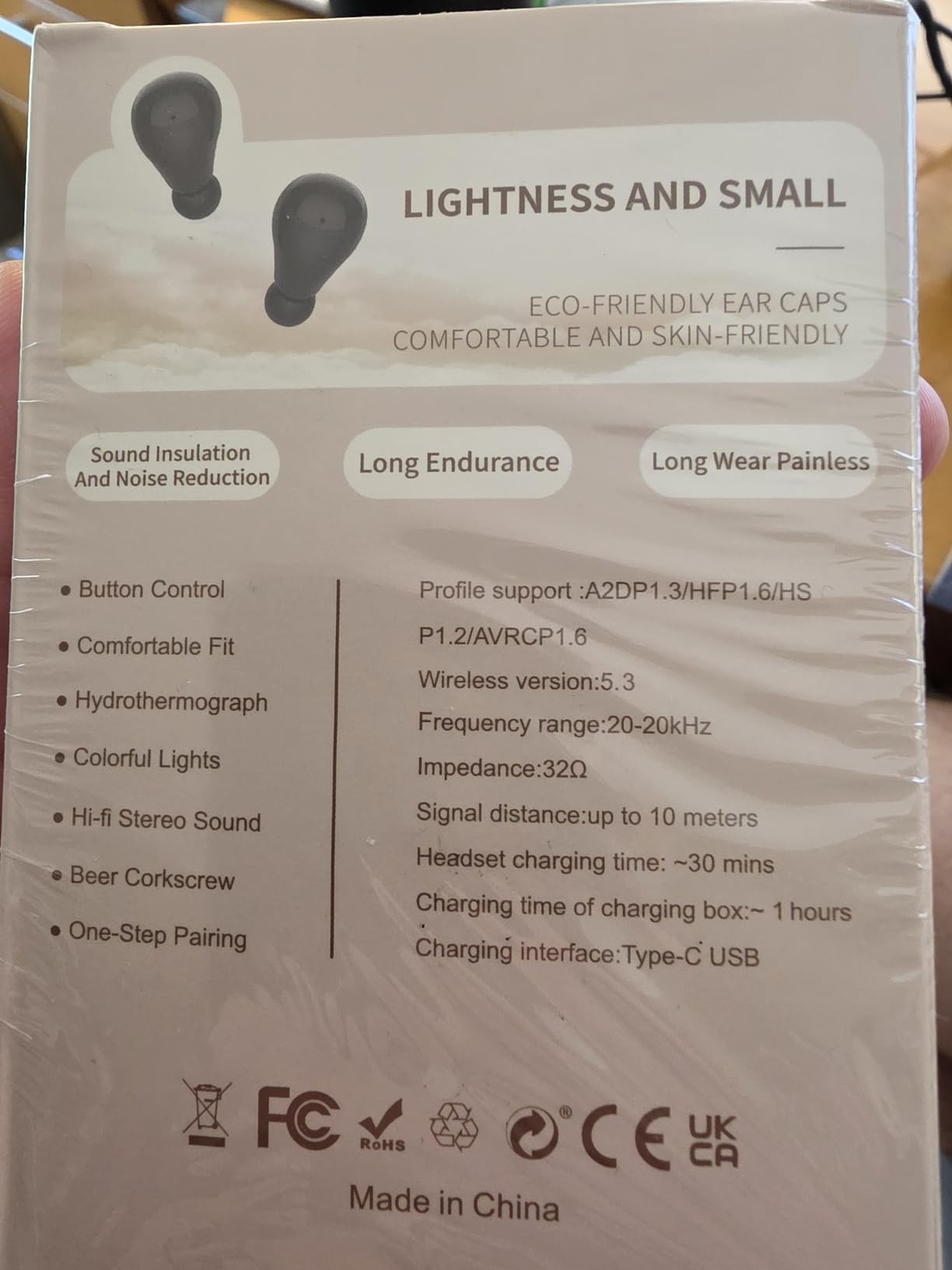 Invisible Mini Wireless Bluetooth Earbuds Tiny IPX5 Waterproof Sleep Stereo, Fit All Ears Stereo Sound for Comfort Sleep & Daily Use customer photo 2