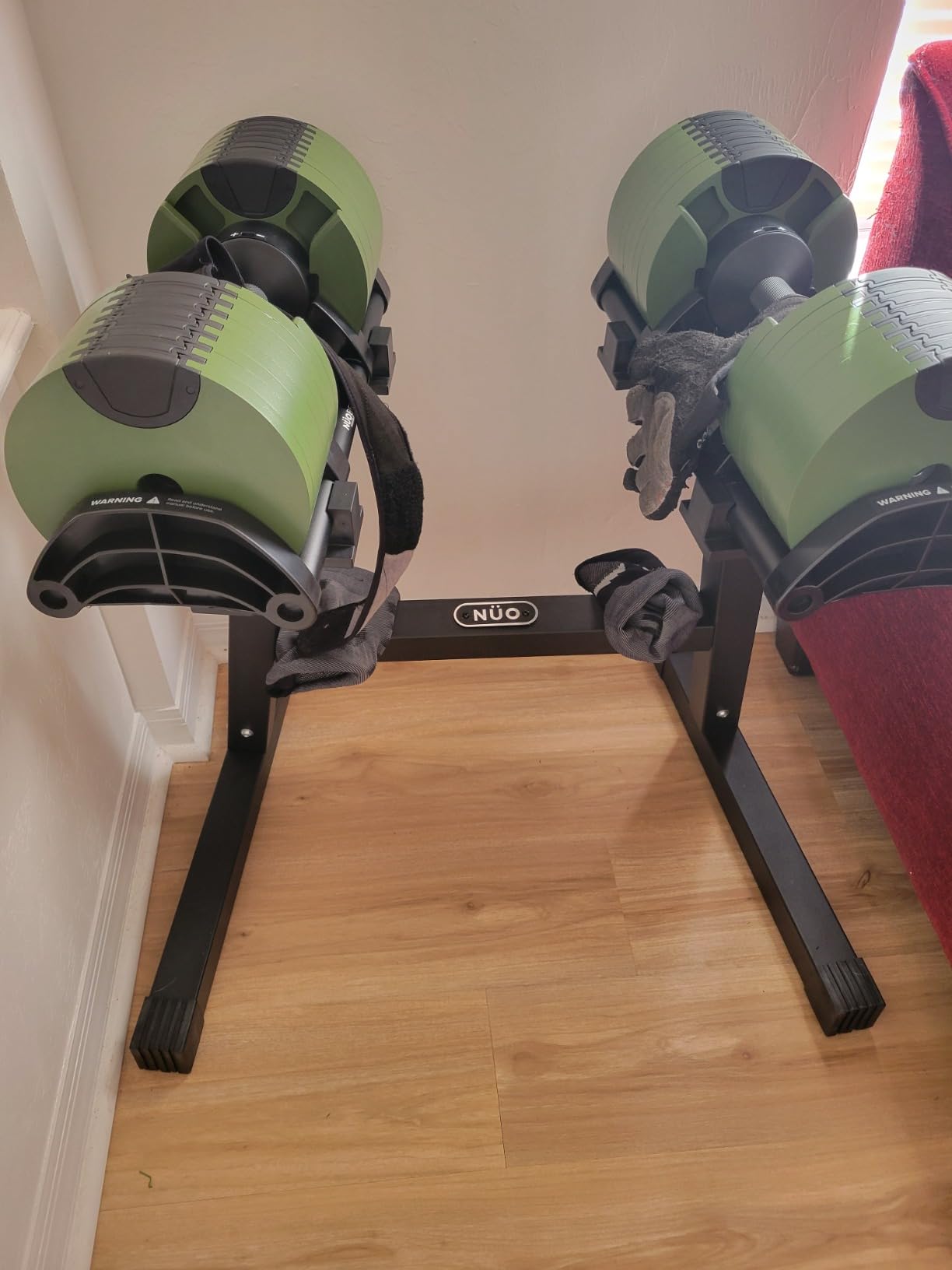 NÜOBELL Adjustable Dumbbell Set, 5-50 LB or 5-80 LB, Easy Twist 2024-25 Model, All-In-One Weights Set (Pair) for Home, Original Manufacturer customer photo 1