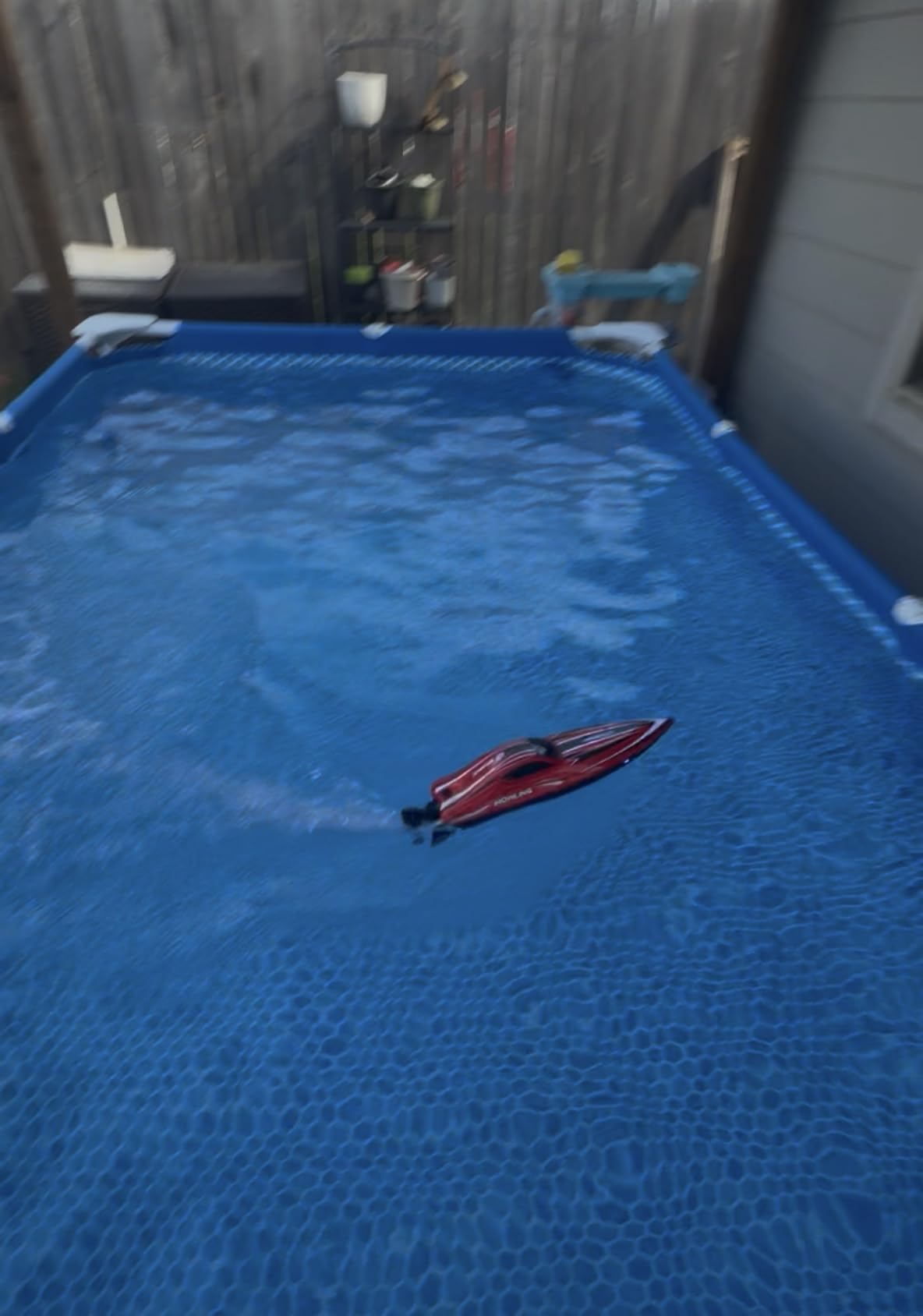 BEZGAR RC Boat, 16 inch Big Brushless Remote Control Boat for Adults and Kids, 55 KPH Large Fast RC Speed Boats with 2000mAh Battery, Ideal Waterproof Toy Boats for Lakes - HJ818PRO Red customer photo 1
