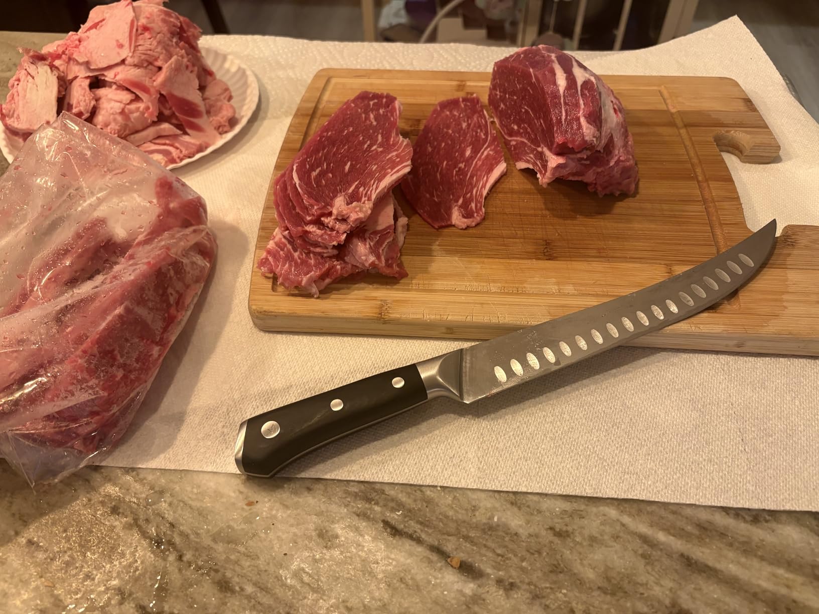 Cutluxe Butcher Knife Set, Brisket, Breaking & Boning Knife for Meat | BBQ Carving & Slicing Blades, Ultra Sharp German Steel, Full Tang Ergonomic Handles - Grilling Gift customer photo 2