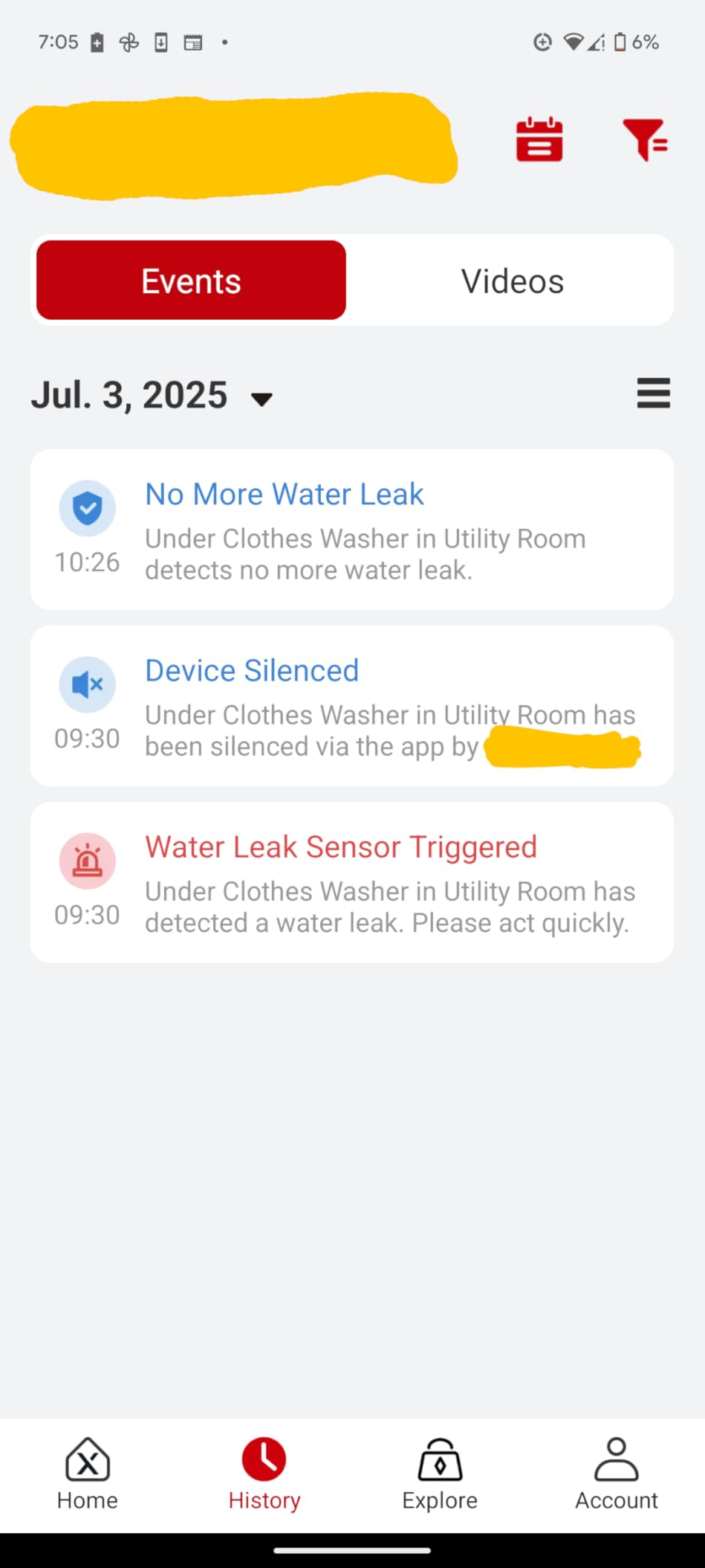X-Sense Ultra-Slim Wi-Fi Water Leak Detector, 4 Sensors + Base, SWS0A41 | 0.7 in Thin Design, Real-Time Alerts, Detects Water as Low as 0.4 mm, 1700 ft Range customer photo 1