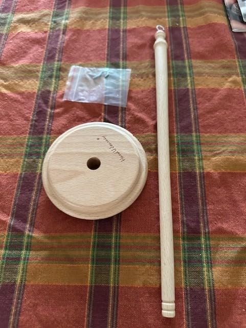 HAND U JOURNEY Premium Beech Wood Top Whorl Drop Spindle for Hand Spinning - 11