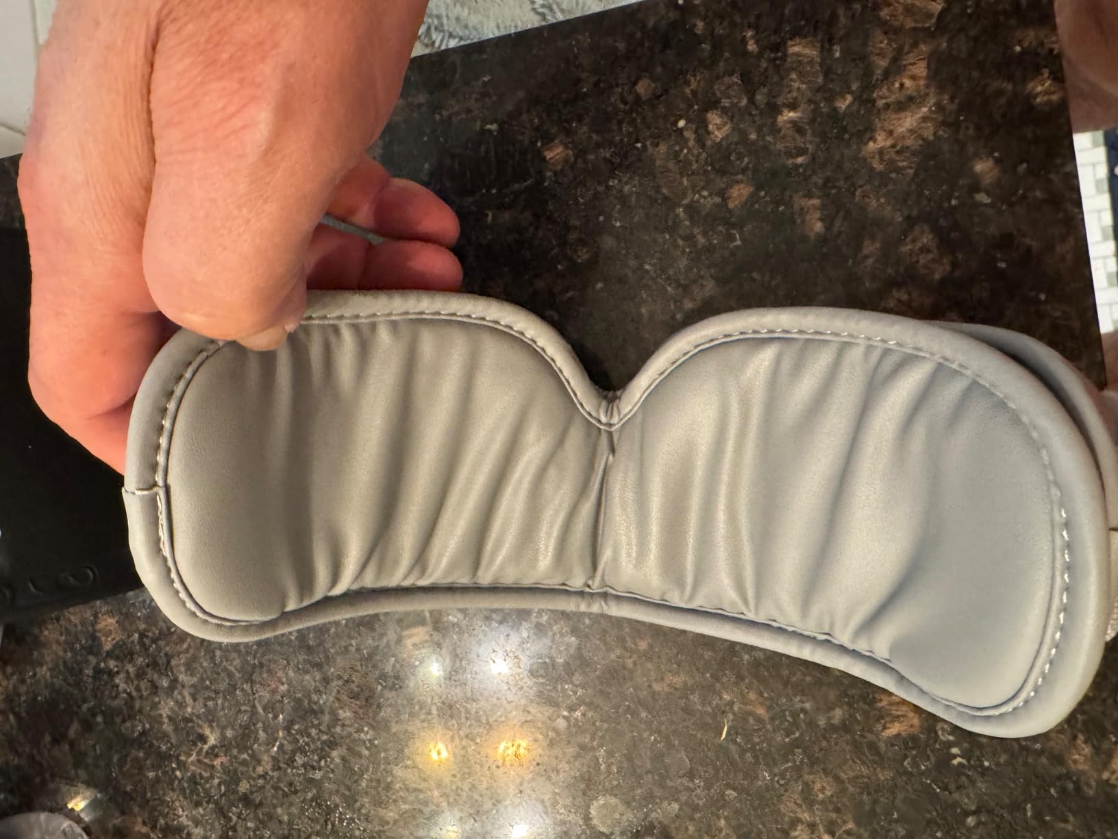 Eye Massager with Heat & Bluetooth Music, Massaging Eye Mask | Heated Eye Mask for Migraines Relief, Reduce Strain, Headache Relief and Improve Sleep, Birthday Gift for Dad Mom Men Women customer photo 1