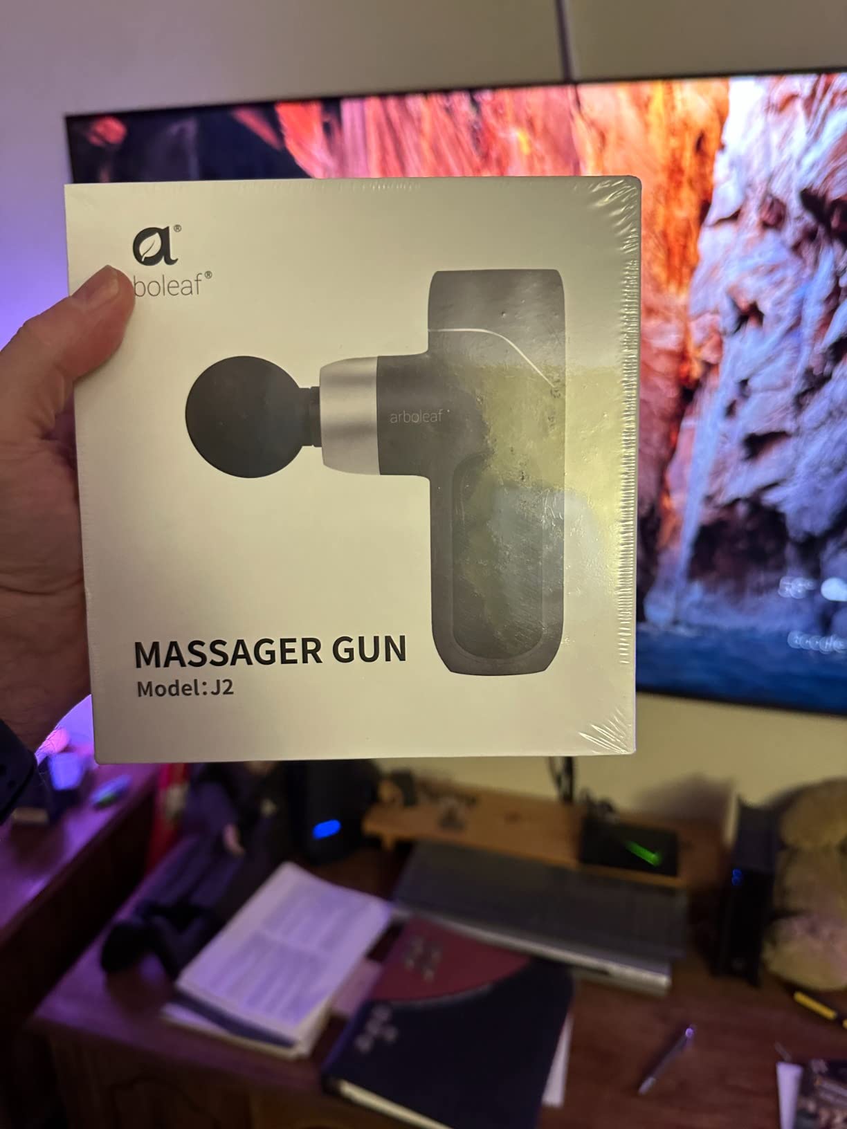 arboleaf Mini Massage Gun, Deep Tissue Percussion Massager Back Pain Relief | portable travel size, ultra-quiet, gift for men and women customer photo 1