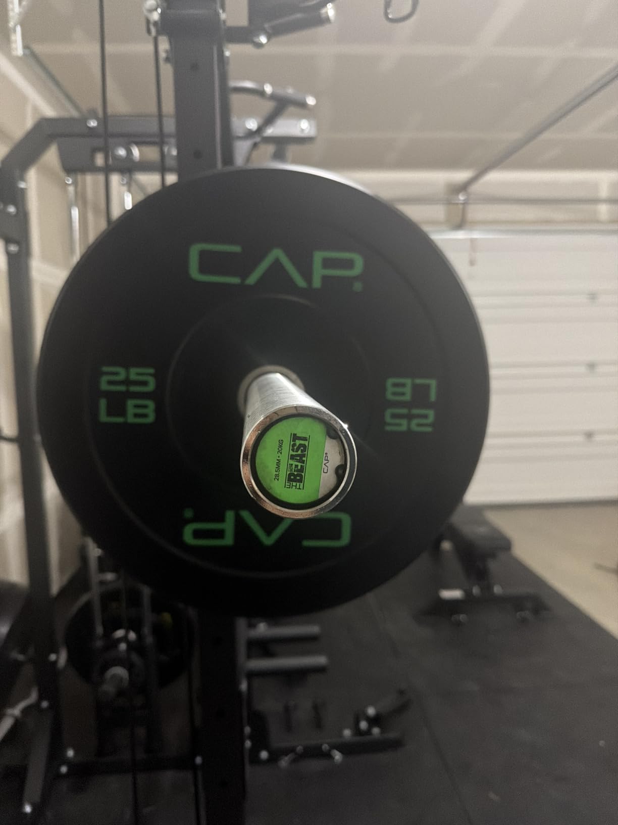 CAP 2-inch Olympic Bumper Plate Weight Set | 100-370 lbs | Multiple Colors | Storage Rack Optional customer photo 2