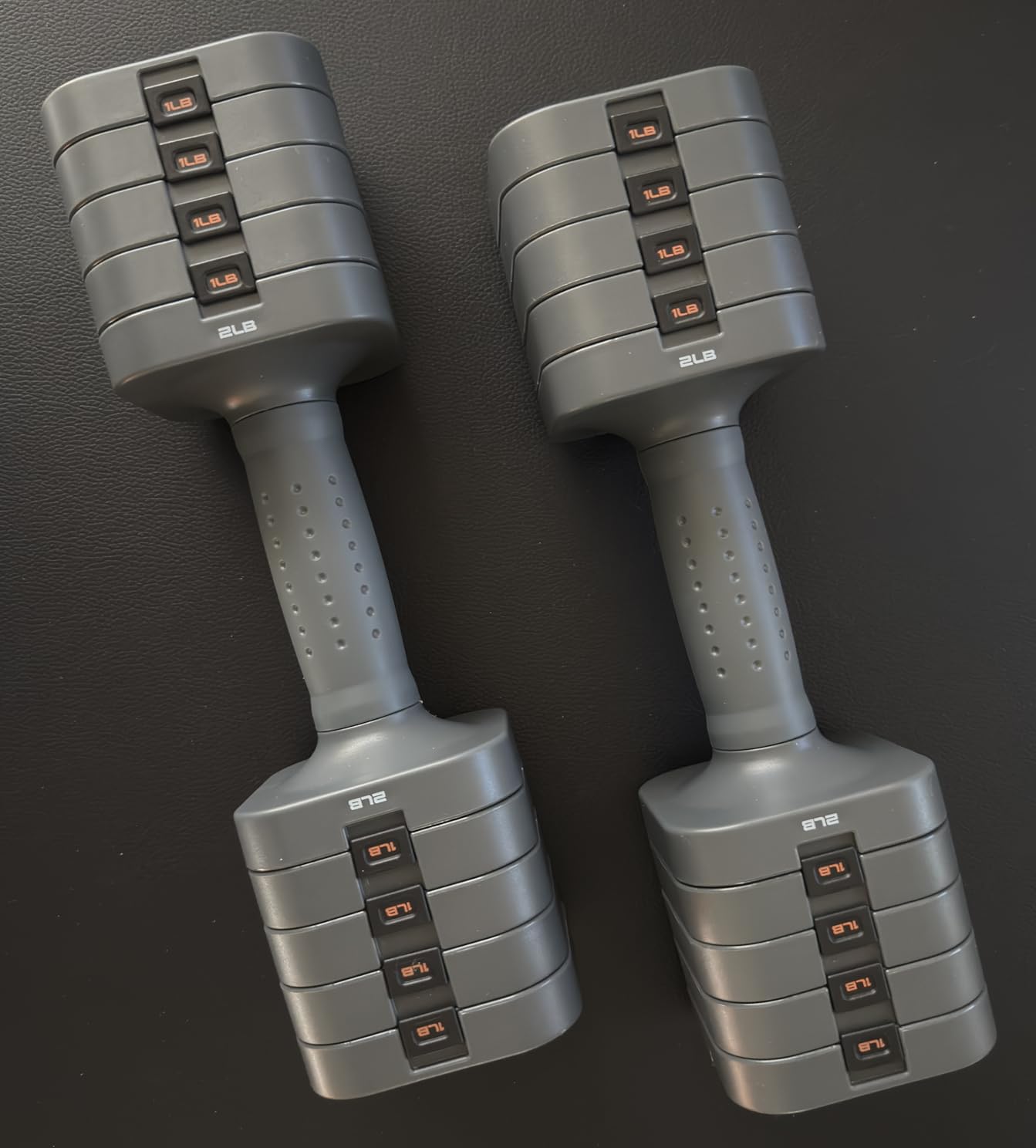 FEIERDUN DB3 5-in-1 Adjustable Dumbbell Set, 6LB/10LB Pair Adjustable Weights with TPU Soft Handle, Home Gym, Pilates, Strength Training customer photo 1