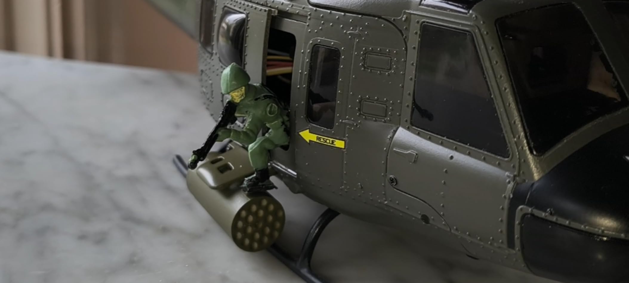 UH-1 RC Helicopter - Huey Collectable Remote Control Helicopter with Auto-Hover for Adults, Beginners, 1/27 Scale, 2 Batteries customer photo 2