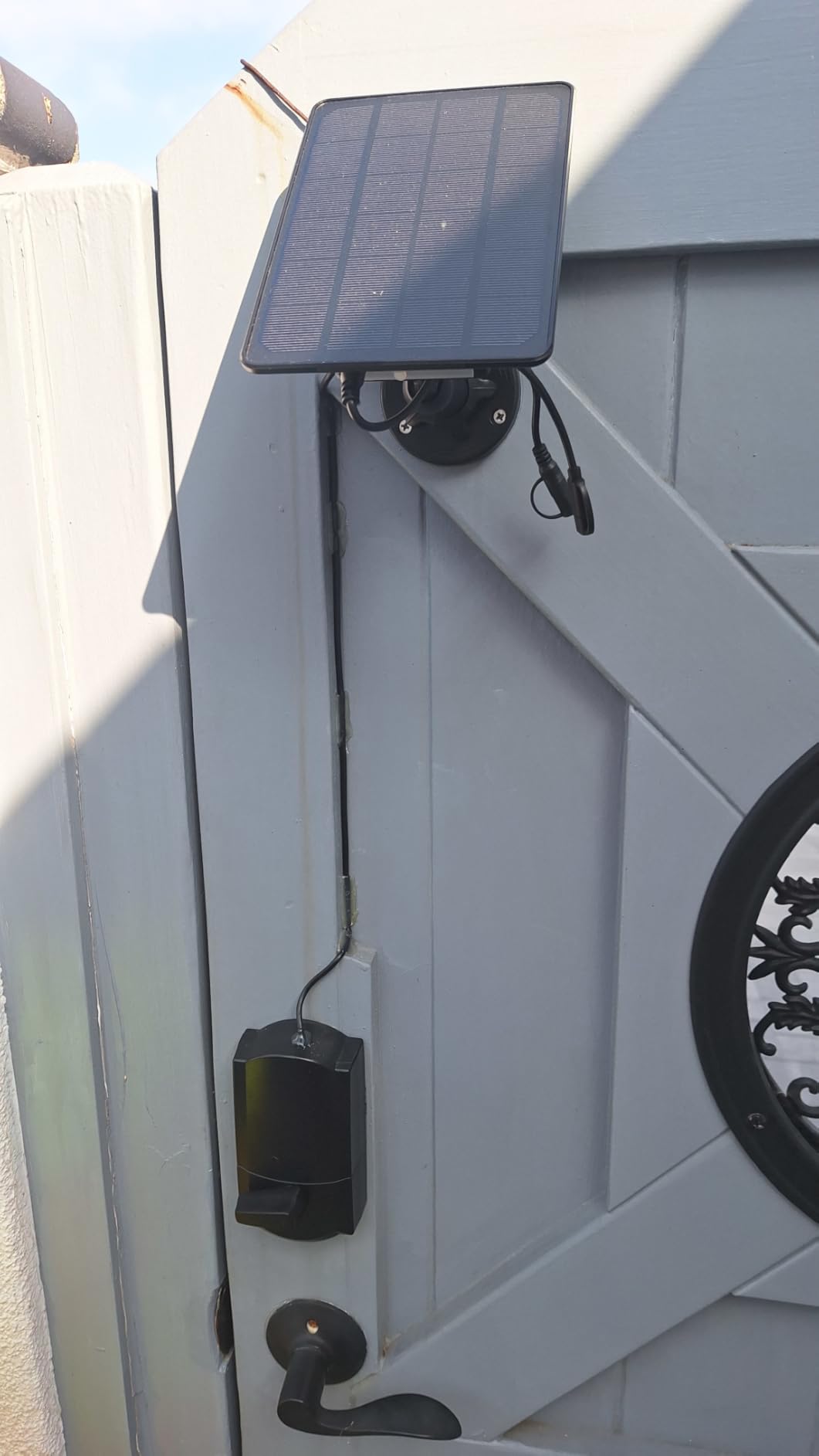 Trail Camera Solar Panel, Mini Solar Battery Charger DC 12V/1A 6V/1.5A & USB-C Build-in 5000mAh Rechargeable Lithium Battery, IP66 Waterproof Hunting Accessory, 10ft Cable, 6.7