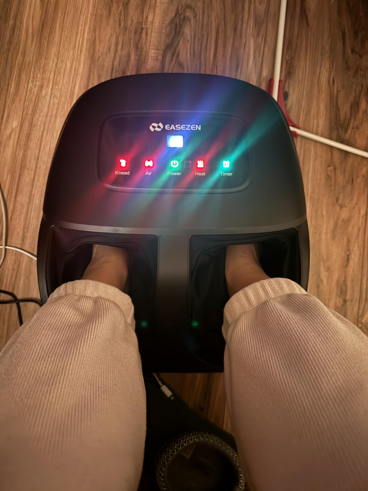 EaseZen Shiatsu Foot Massager Machine with Heat & Remote, 2026 Upgraded Deep Kneading, for Plantar Fasciitis, Neuropathy, FSA Eligible, Birthday Gifts for Women Mom Men Dad, Up to Foot Size 14 customer photo 1