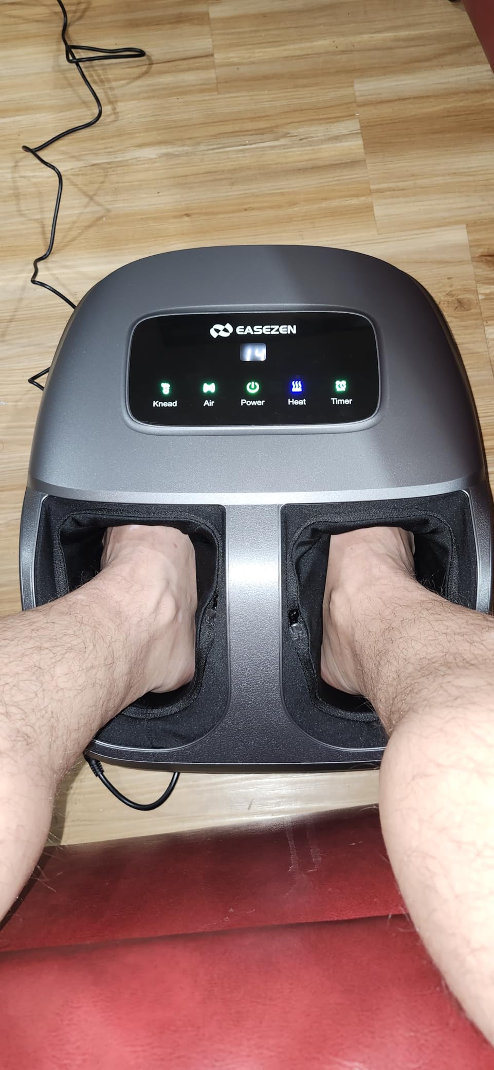 EaseZen Shiatsu Foot Massager Machine with Heat & Remote, 2026 Upgraded Deep Kneading, for Plantar Fasciitis, Neuropathy, FSA Eligible, Birthday Gifts for Women Mom Men Dad, Up to Foot Size 14 customer photo 2