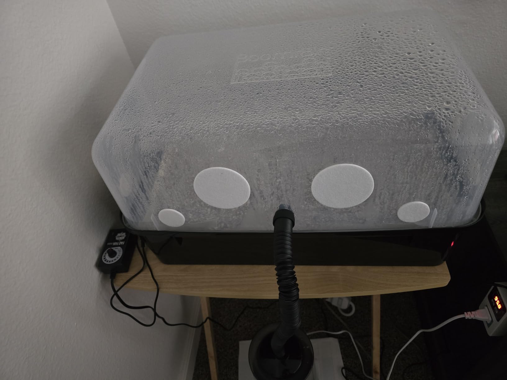 North Spore Automated 'Boomr Bin' Mushroom Monotub Kit | Mushroom Grow Kit with Automated Humidity Control, FAE Fan Included, Holds 25 lbs Substrate, Light-blocking Base, Stackable customer photo 2