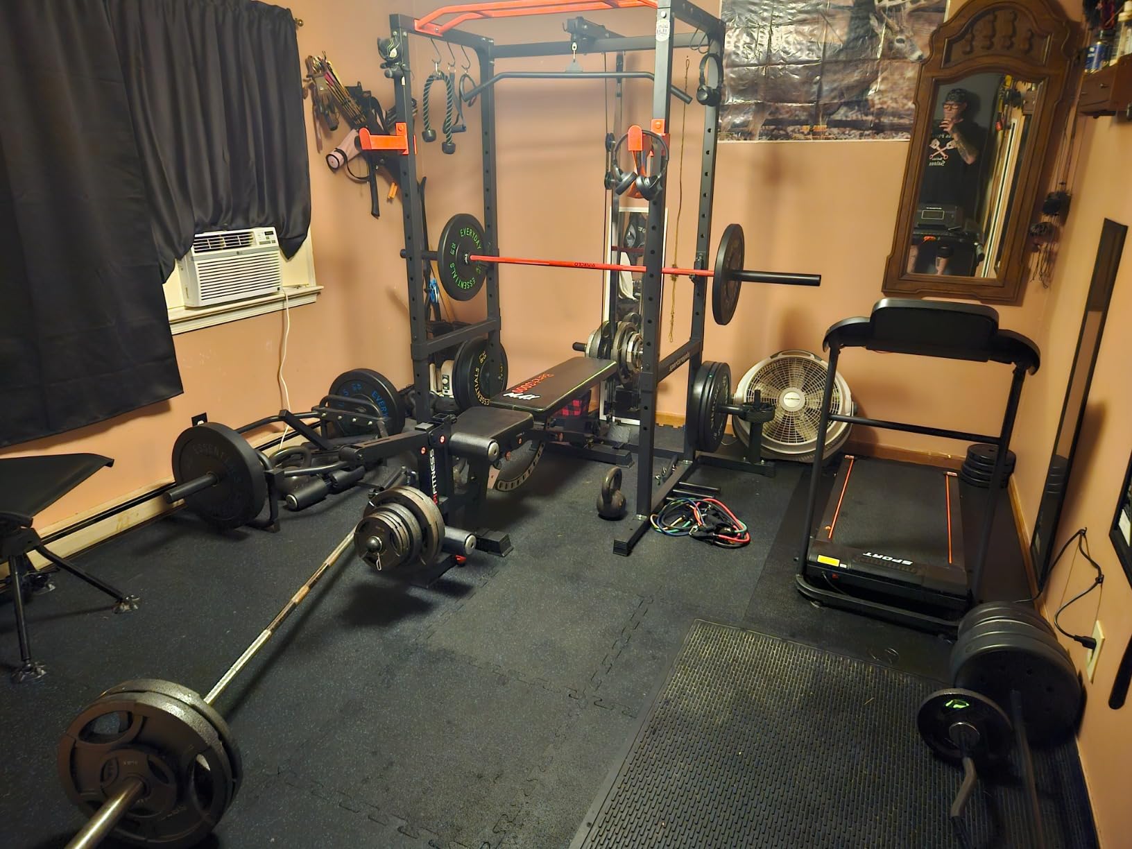 Mikolo 7ft Olympic Barbell, Weightlifting and Powerlifting 45lb, 1500lbs Capacity customer photo 2