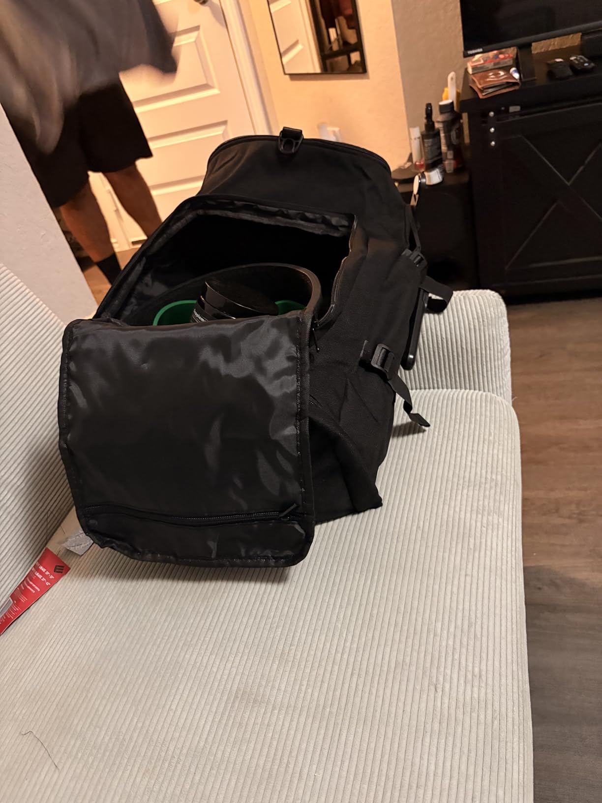 MIYCOO Gym Bag with Shoes Compartment, Duffle Bag, Backpack with Wet Pocket | 3-Way Carry Travel Backpack, Sports Backpack for Men Women, Weekender Overnight Bag for Gym Travel Sports - Black customer photo 1