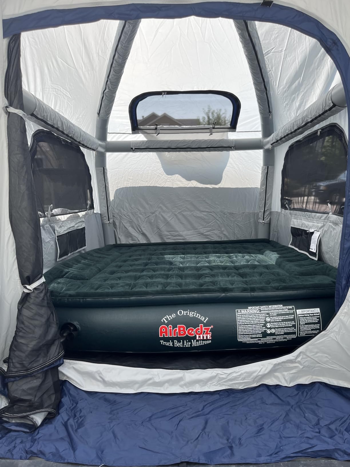Niphean Truck Bed Tent for Camping 5.5ft-8ft for 2+1 People, 2 Mins Fast Setup Inflatable Pickup Truck Tent, PU 3000mm Waterproof & High-Strength Windproof, Spacious Interior for Multi-Landscape customer photo 1