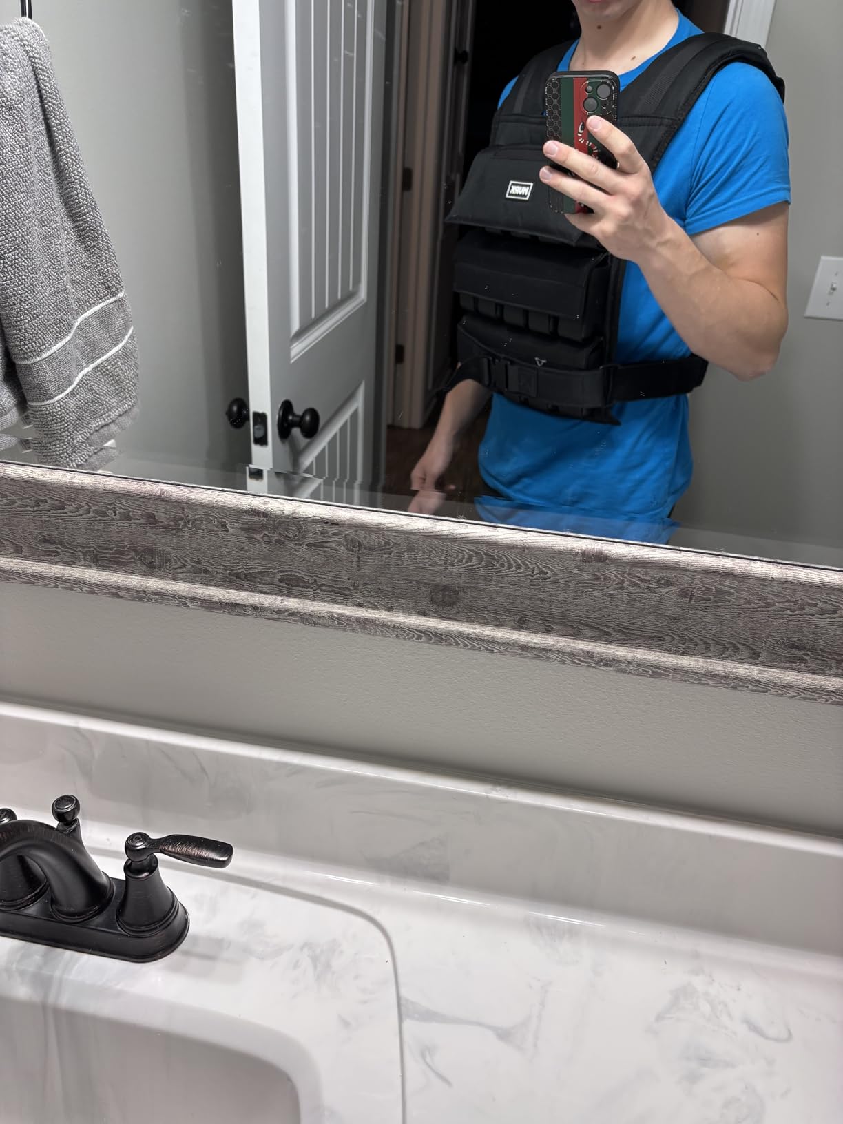 MVRK Weighted Vest Men 15lbs/25lbs/35lbs/45lbs/65lbs/100lbs - No-Bounce Adjusable Heavy Duty Rucking & Strength Training Vest with Removable Iron Weights for Calisthenics, HIIT customer photo 1