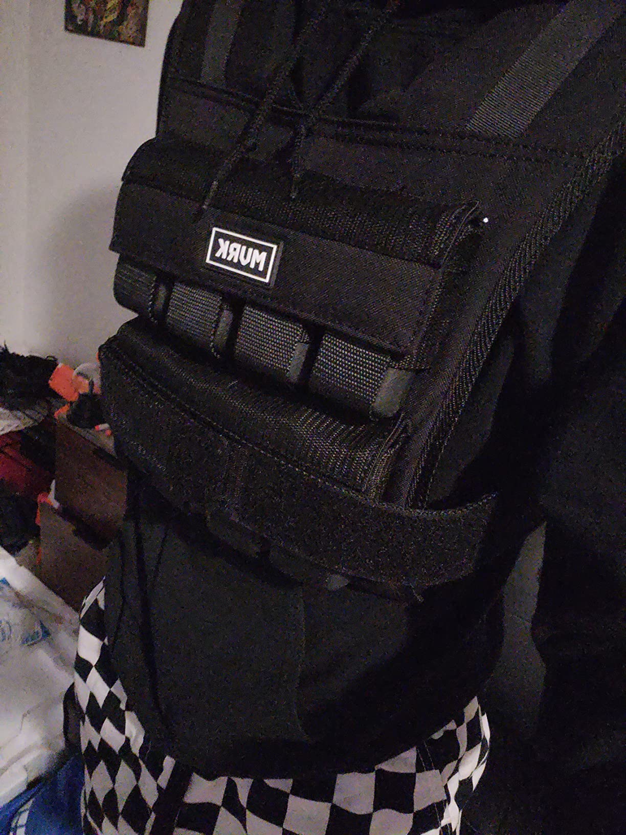 MVRK Weighted Vest Men 15lbs/25lbs/35lbs/45lbs/65lbs/100lbs - No-Bounce Adjusable Heavy Duty Rucking & Strength Training Vest with Removable Iron Weights for Calisthenics, HIIT customer photo 2