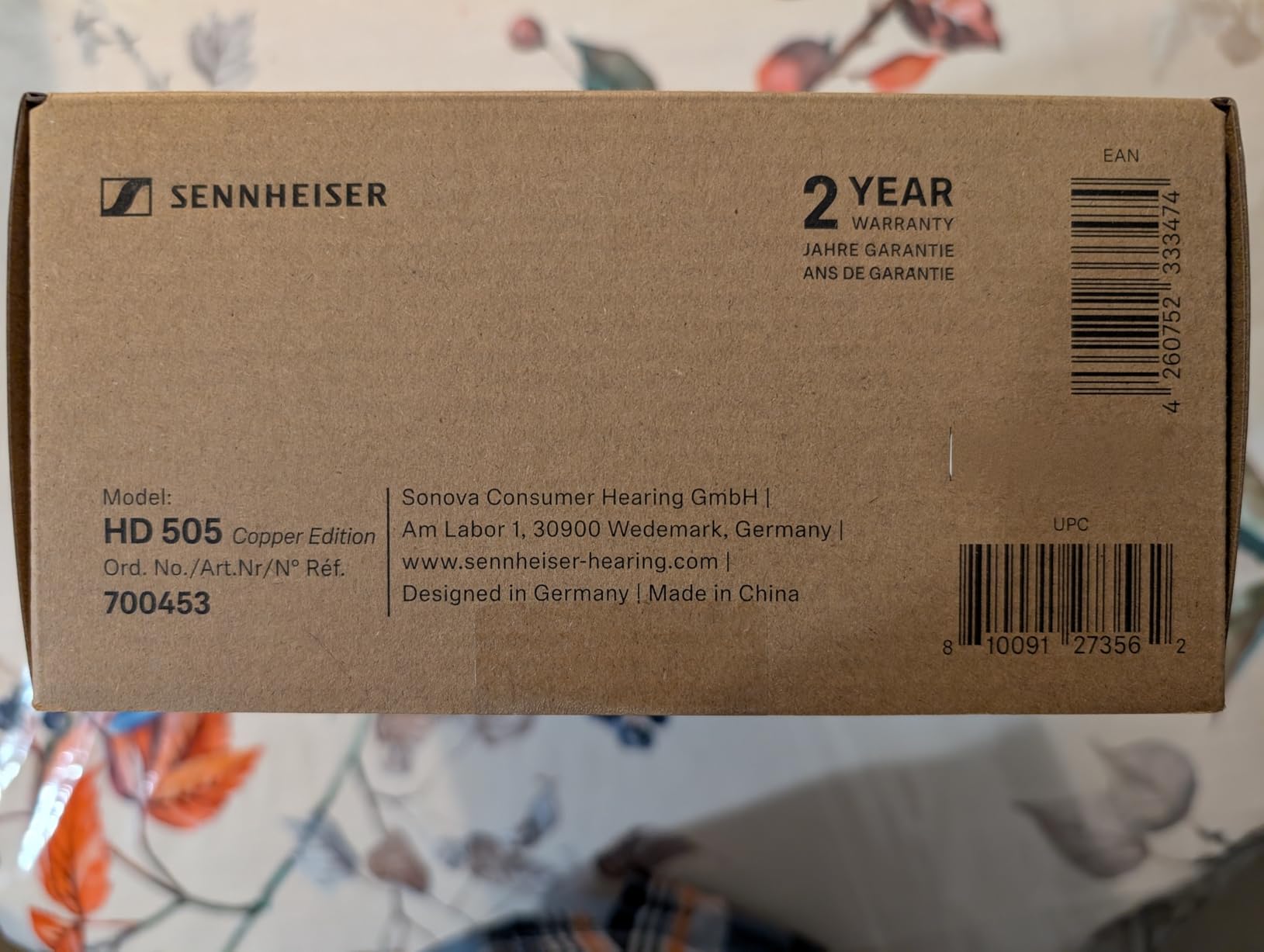 Sennheiser HD 505 - Wired Headphones Over Ear with Transparent Sound and Controlled Bass, Enhanced Comfort Studio Headphones for Music, Work, Gaming, Audiophiles, Students, Traveling, Copper Edition customer photo 1