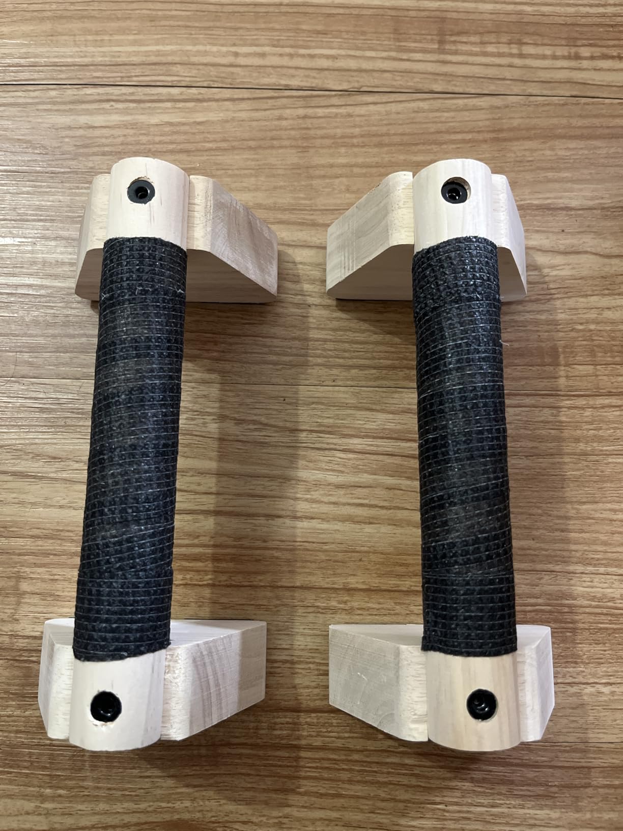 Parallettes Bars - Wooden Calisthenics Equipment for Handstand Training, Push Up Bars & Calisthenics Bar - Handstand Blocks and Pushup Handles for Men customer photo 2