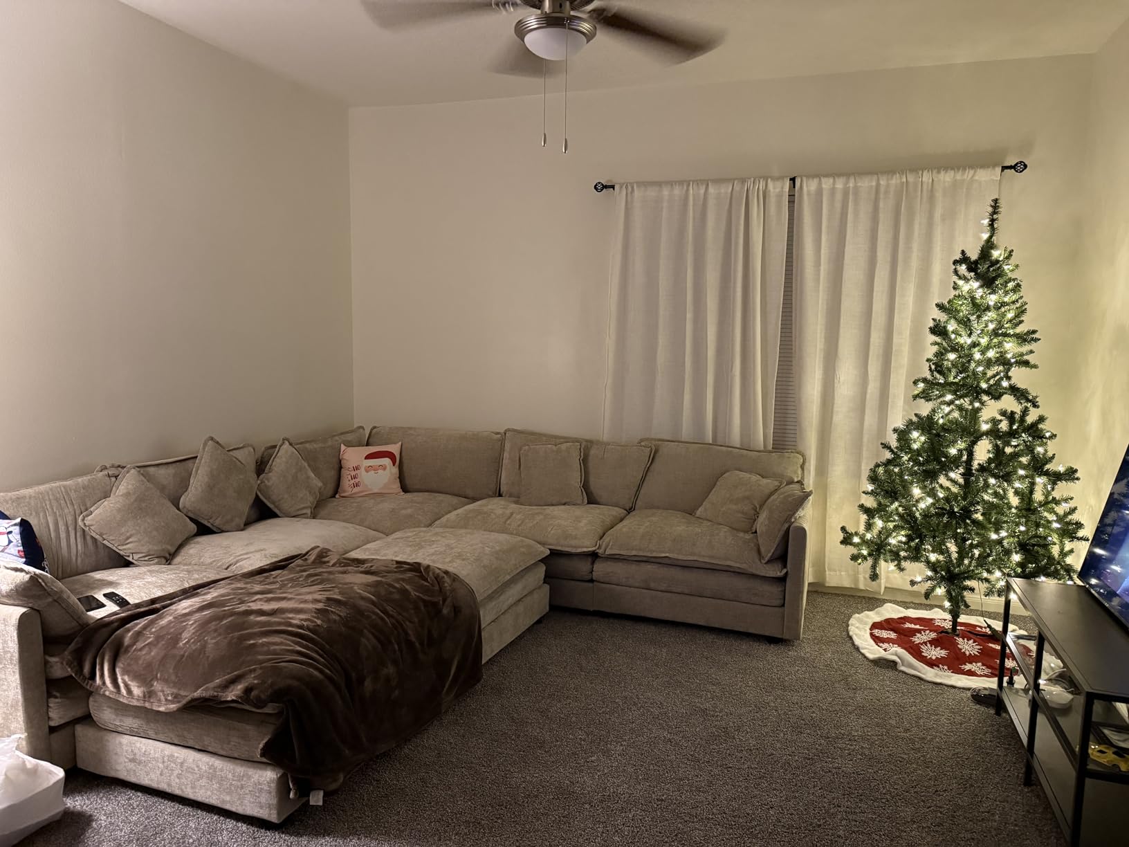 Oversized Modular Sectional Sofa, 7 Seater Deep Seat Cloud Couch Sectional | Chenille Corner Couch | 7 Pillows | 2 Movable Ottomans | For Spacious Living Room Reception Rooms, Large Families customer photo 2