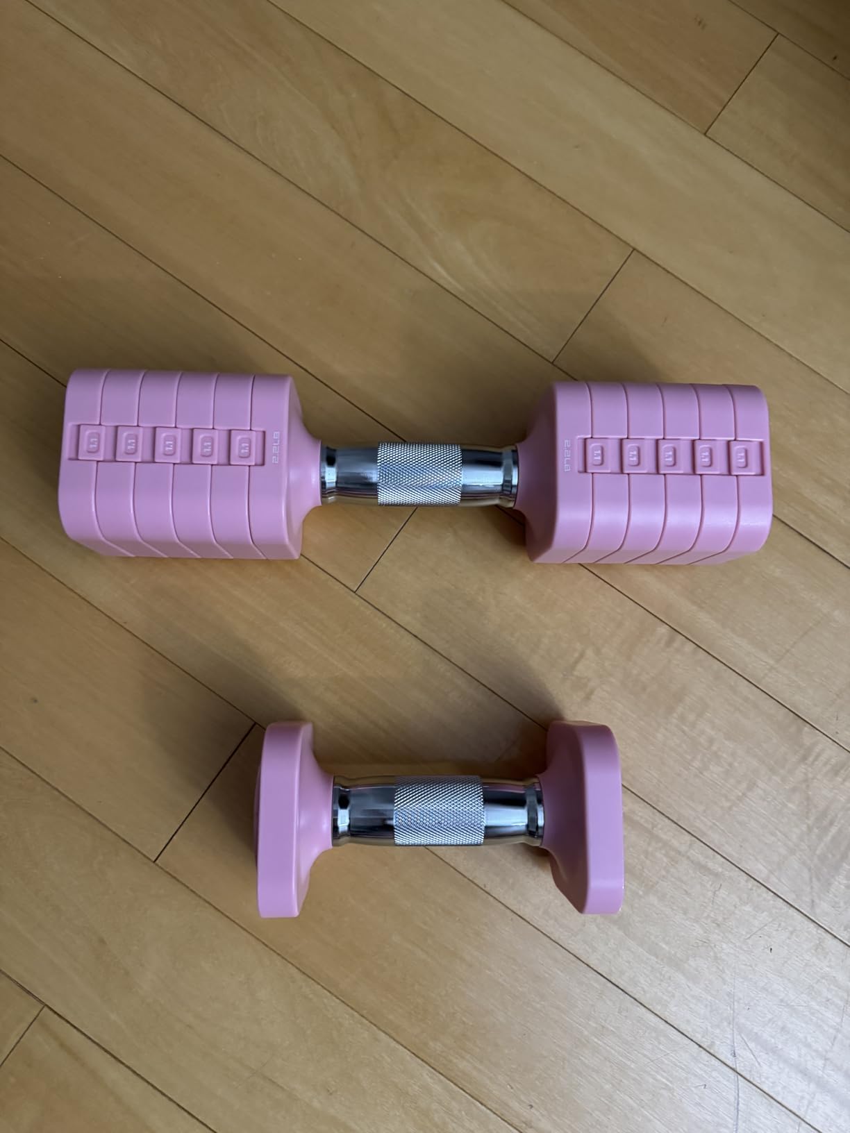 Hezeyferg Adjustable Dumbbell Set, Adjustable Weight Dumbbells for Women/Men, 17.6LB/22LB/26.4LB/30.8LB with Multiple Levels customer photo 1