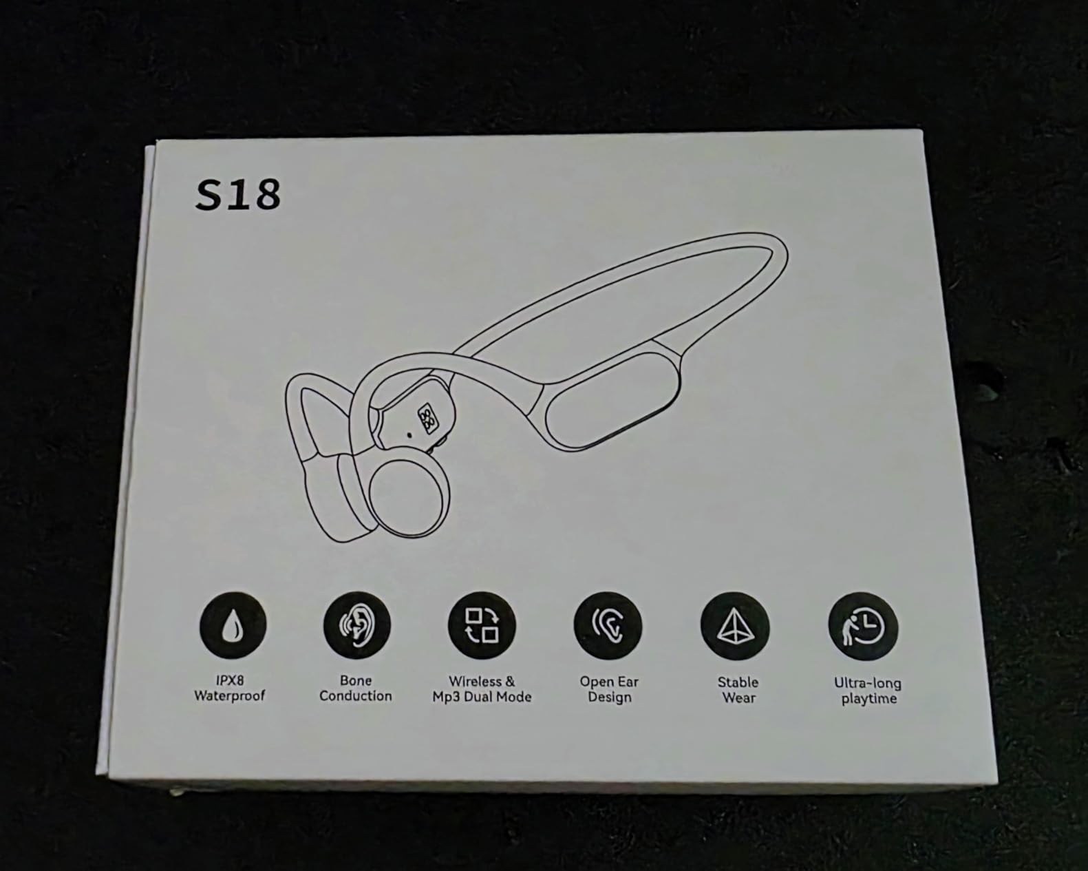 PSIER Bone Conduction Headphones, IPX8 Waterproof Swimming Headphones | Open Ear Earbuds with 32GB Memory, Switch to MP3 Mode Underwater, AI Music Generation, 8H Playtime Bluetooth 6.0 for Running customer photo 2