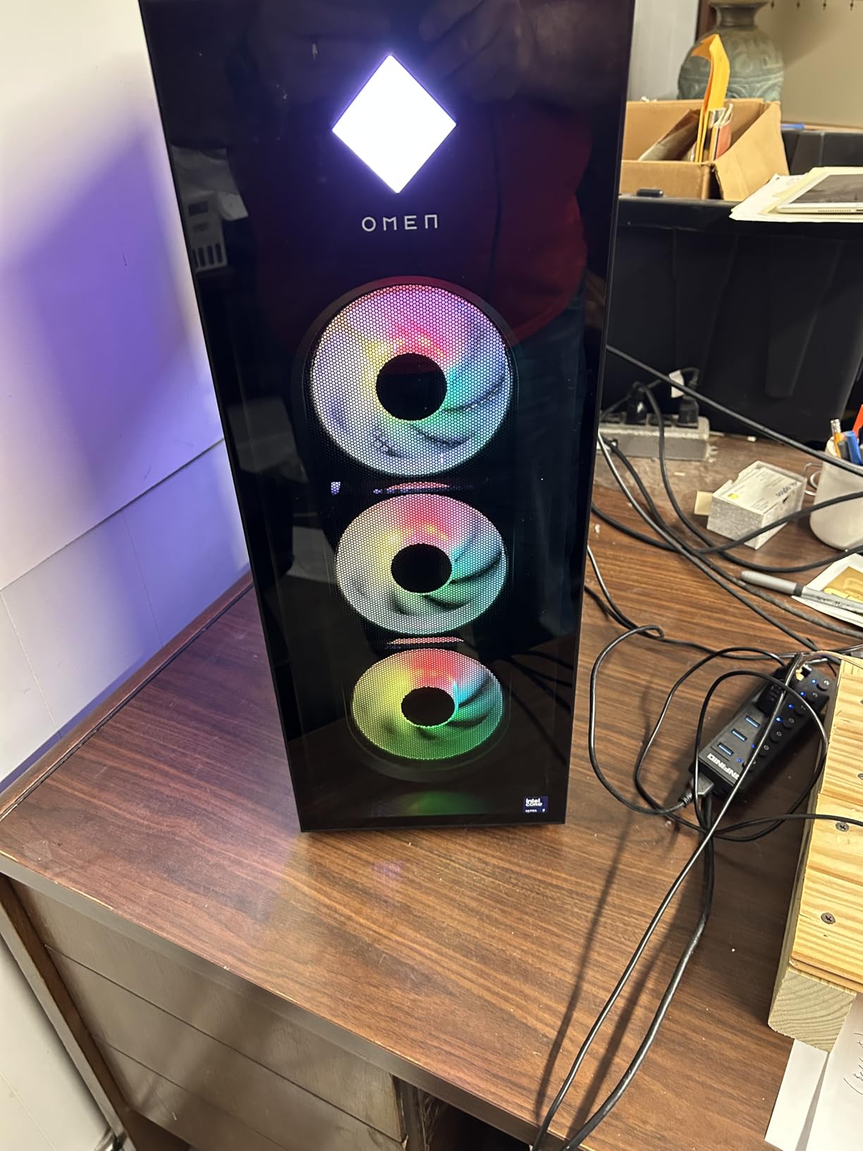 HP OMEN 45L Gaming Desktop, Intel Core Ultra 7 265K, 32 GB RAM, 1 TB SSD, NVIDIA GeForce RTX 5070 Ti, Windows 11 Pro, Microsoft Copilot, Tempered Glass, GT22-3060 (2025) customer photo 1