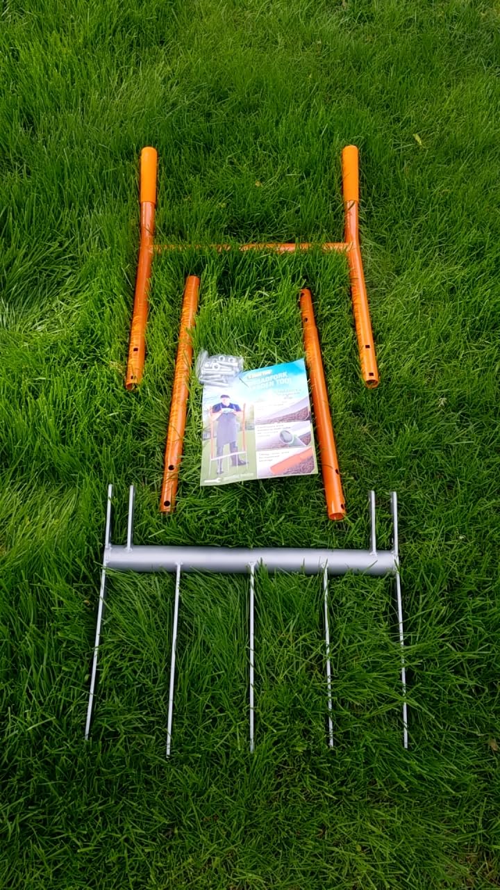 Broadfork 5-Tine Broad Fork for Gardening Ergonomic U-Shaped Design | Heavy Duty Broadfork Tool for Gardening Cultivating Farm Garden Digging Crushing Aerate Soil (Patent Pending) customer photo 1