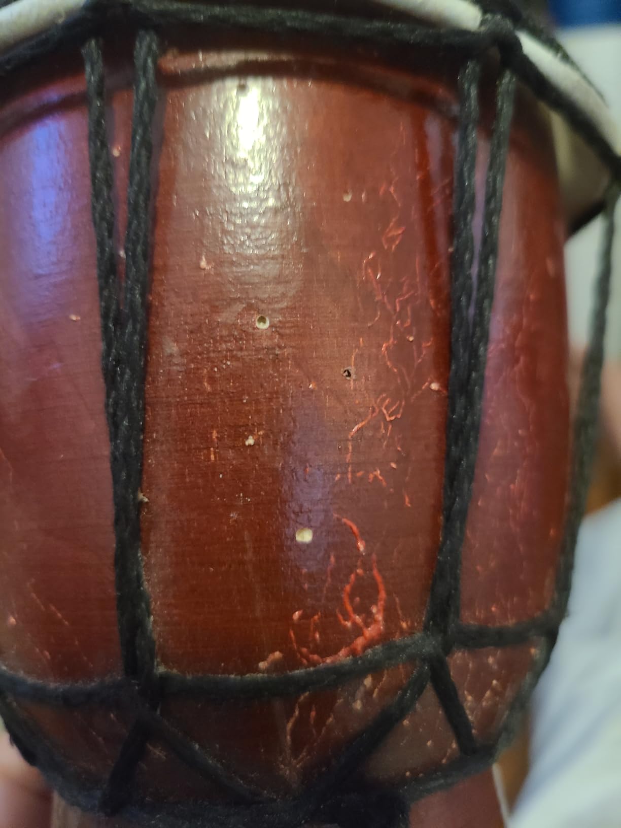 Wood Djembe Drum African Drums for Adults 6.5'' x 12'', Painted | Handmade West African Mahogany Djembe with Goatskin Drumhead Hand Drum Musical Instruments for Beginners, (Colorful) customer photo 2