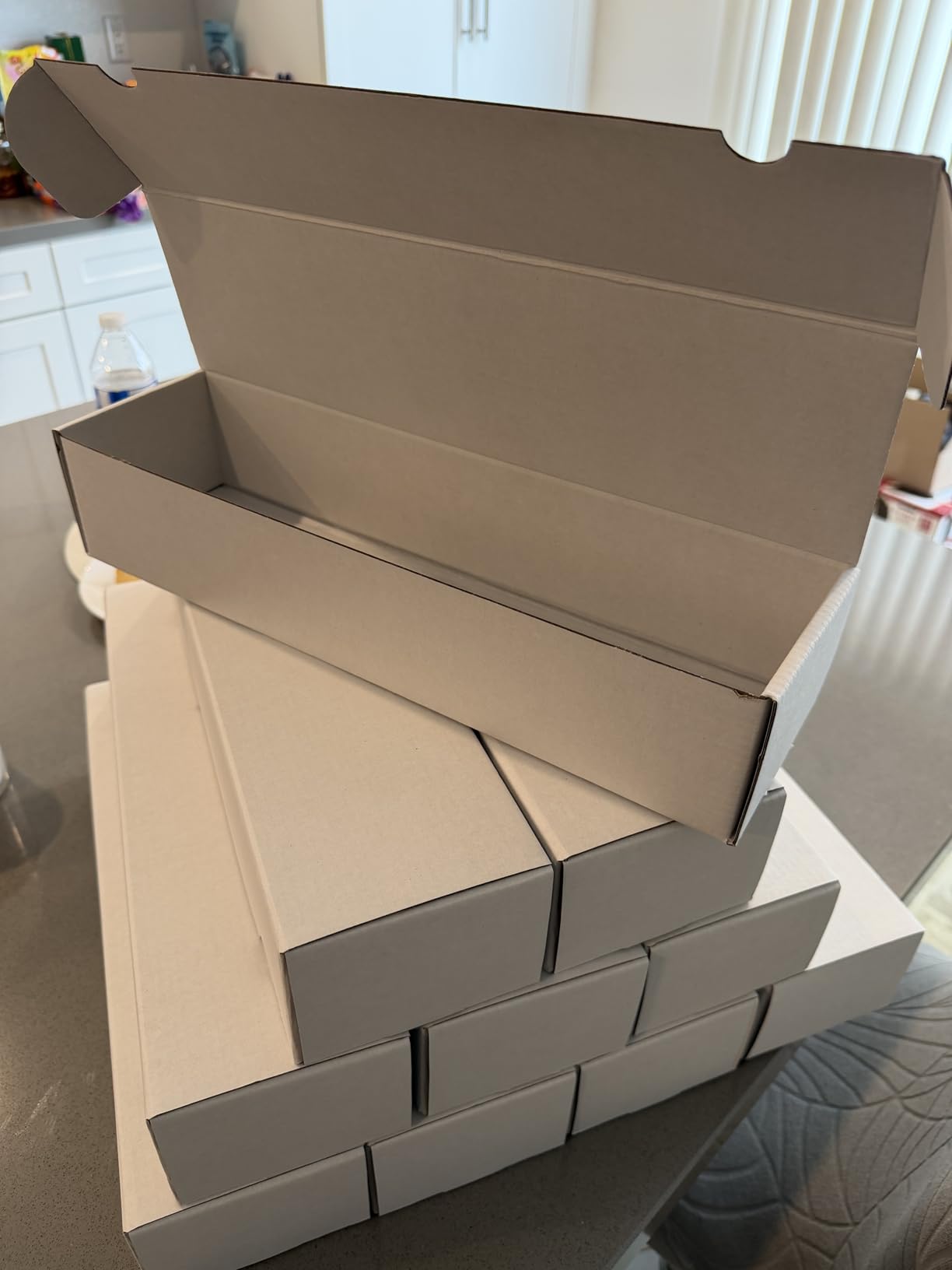 Trading Card Storage Box, 10-Pack 1100 Count White Corrugated Cardboard Bulk Sports Storage Box for TCG/Magic/Mtg Basketball Cards, Collectible Trading Cards customer photo 2