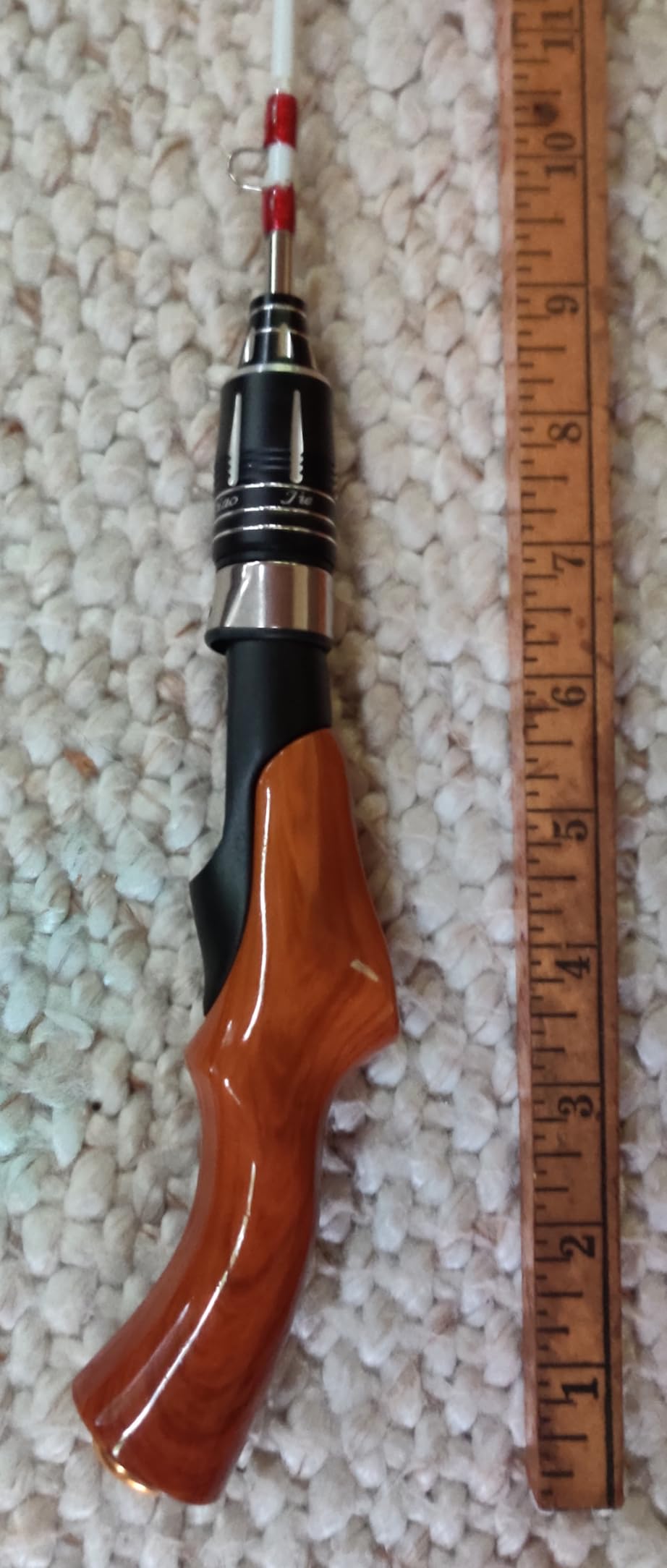 Ice Fishing Rod,Lightweight Portable Spinning Rod Ice Fishing Pole Winter Ice Fishing Tackle for Walleye Perch Panfish and Trout customer photo 1