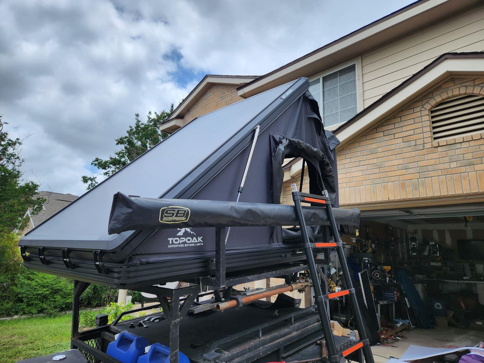 TOPOAK Galaxy Pro Pop-Up Hard Shell Rooftop Tent with Full-Cover Rainfly | for 2 adults and 1 child with 30-second setup and an adjustable full-cover rainfly for airflow and weather coverage. customer photo 2