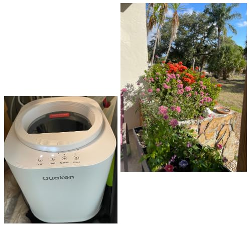 4L Electric Composter for Kitchen, Smart Countertop Compost Bin | Odorless, Low Noise, Auto-Cleaning, Turn Food Waste into Fertilizer, Indoor Food Waste Compost Machine, Black customer photo 2