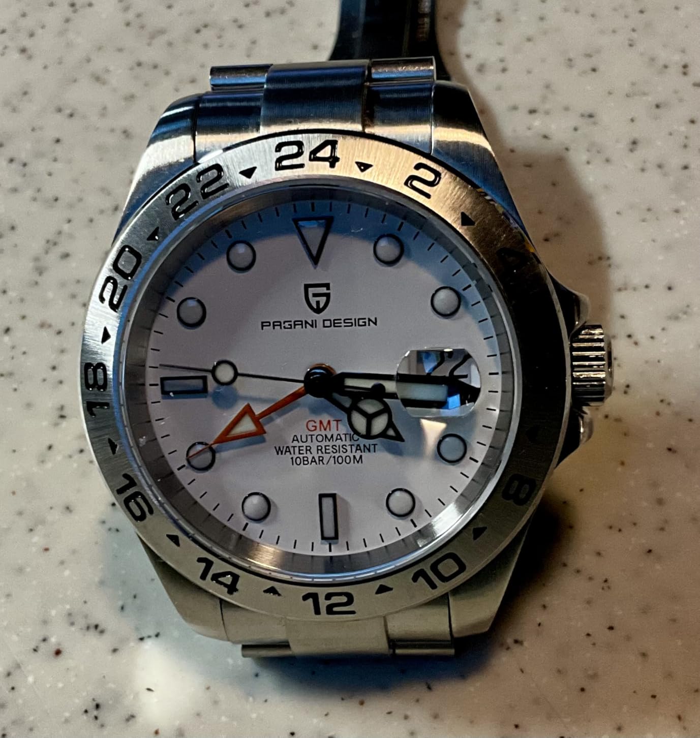 Pagani Design Watches for Men Automatic Mechanical GMT 42mm Sport Waterproof Stainless Steel Sapphire Glass Wrist Watch customer photo 1