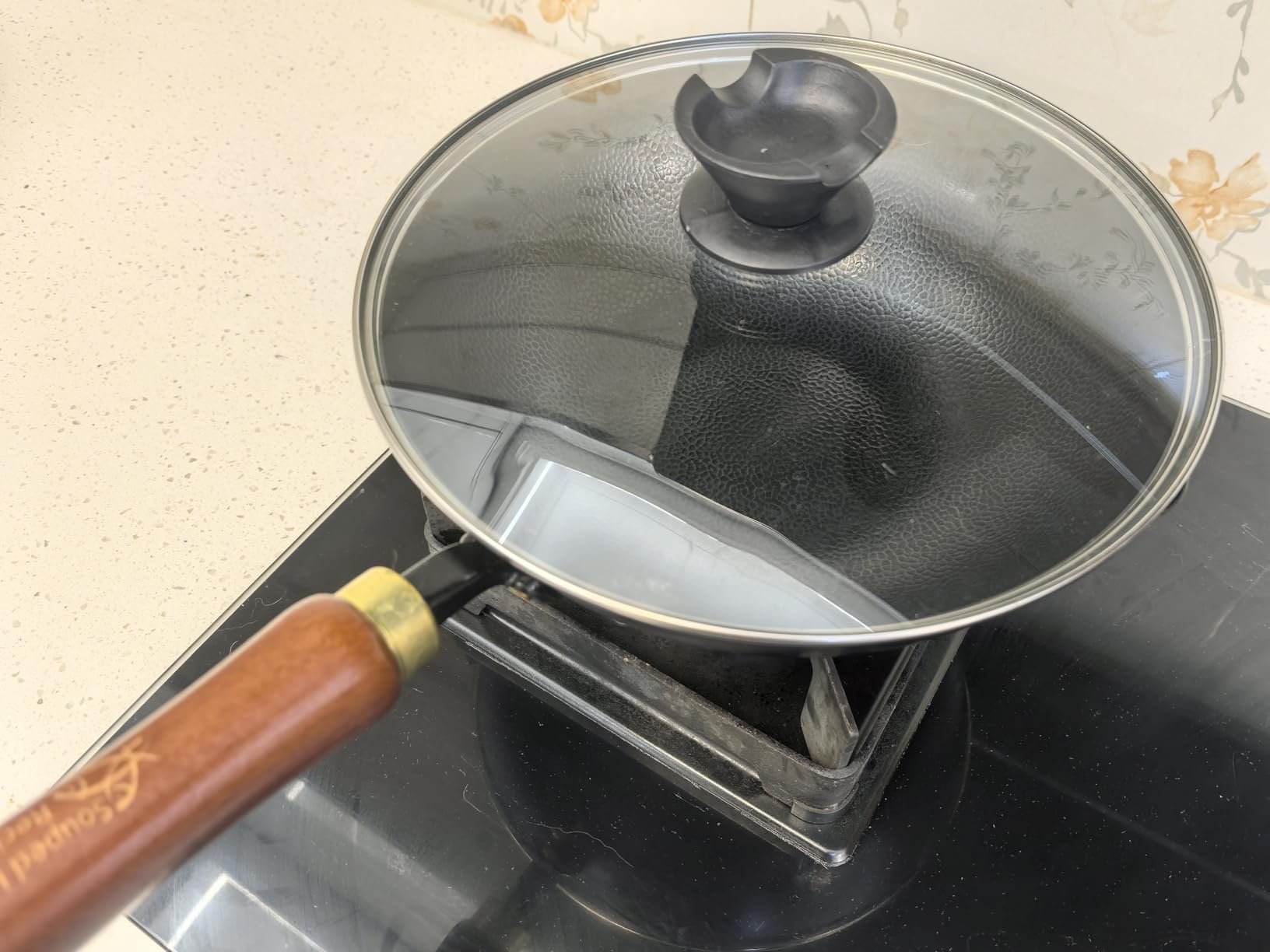 Souped Up Recipes 10 Inch Carbon Steel Wok For Electric, Induction and Gas Stoves (Lid and User Guide Video Included) customer photo 1