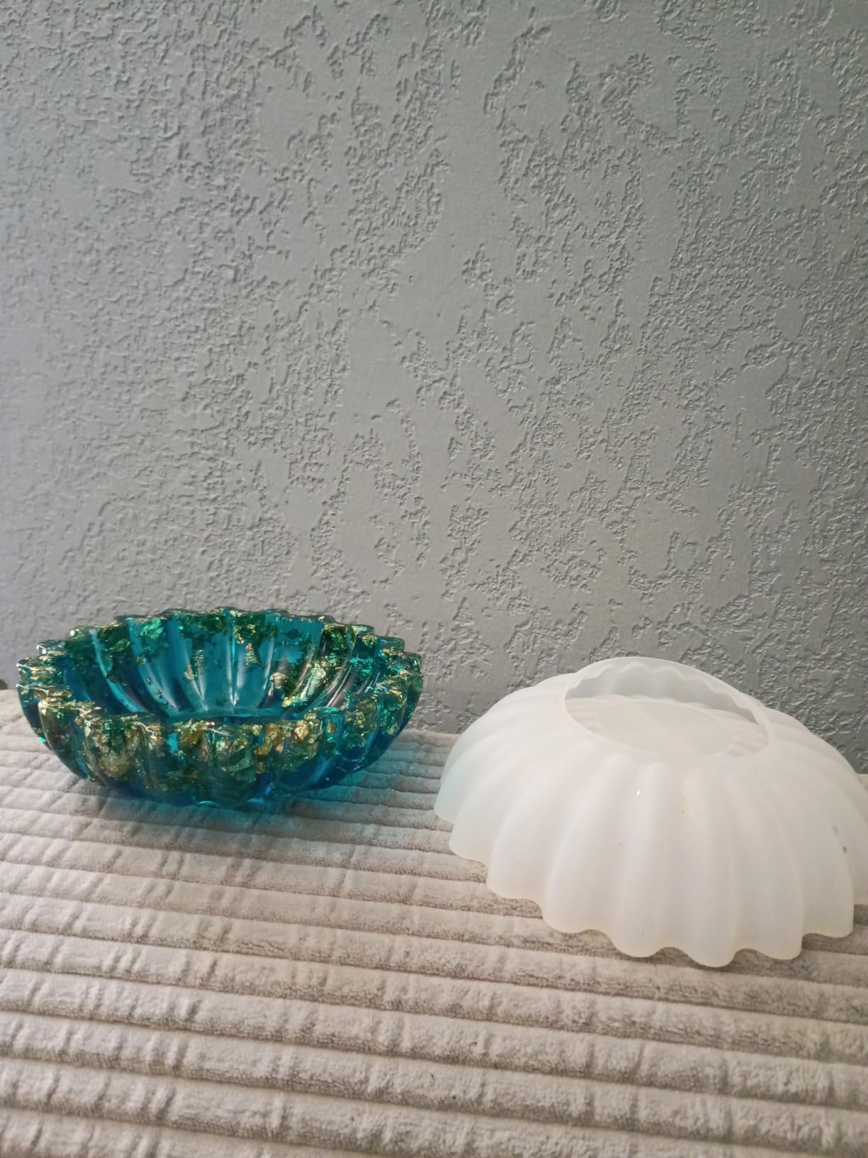 Resin Molds for Bowl, Silicone Flower Tray Mold | 5.24 x 1.65 in Epoxy Resin Molds for jewelry, trinkets and candles; flexible silicone releases cleanly and can be reused customer photo 1