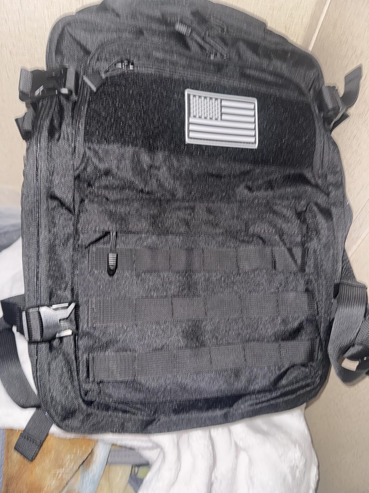 MOZETO TSA Approved Carry On Backpack, Extra Large Tactical Travel Backpack for Men, Airplane Approved Weekender Bag for Flight (Black) customer photo 2