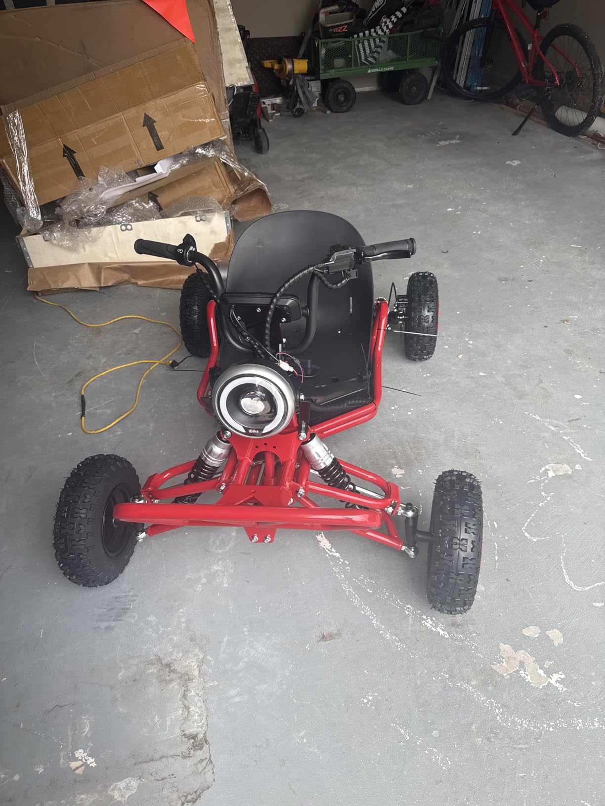 Zyliathor 48V 20Ah Electric Off-Road Go Kart for Adults & Kids (Red) customer photo 2