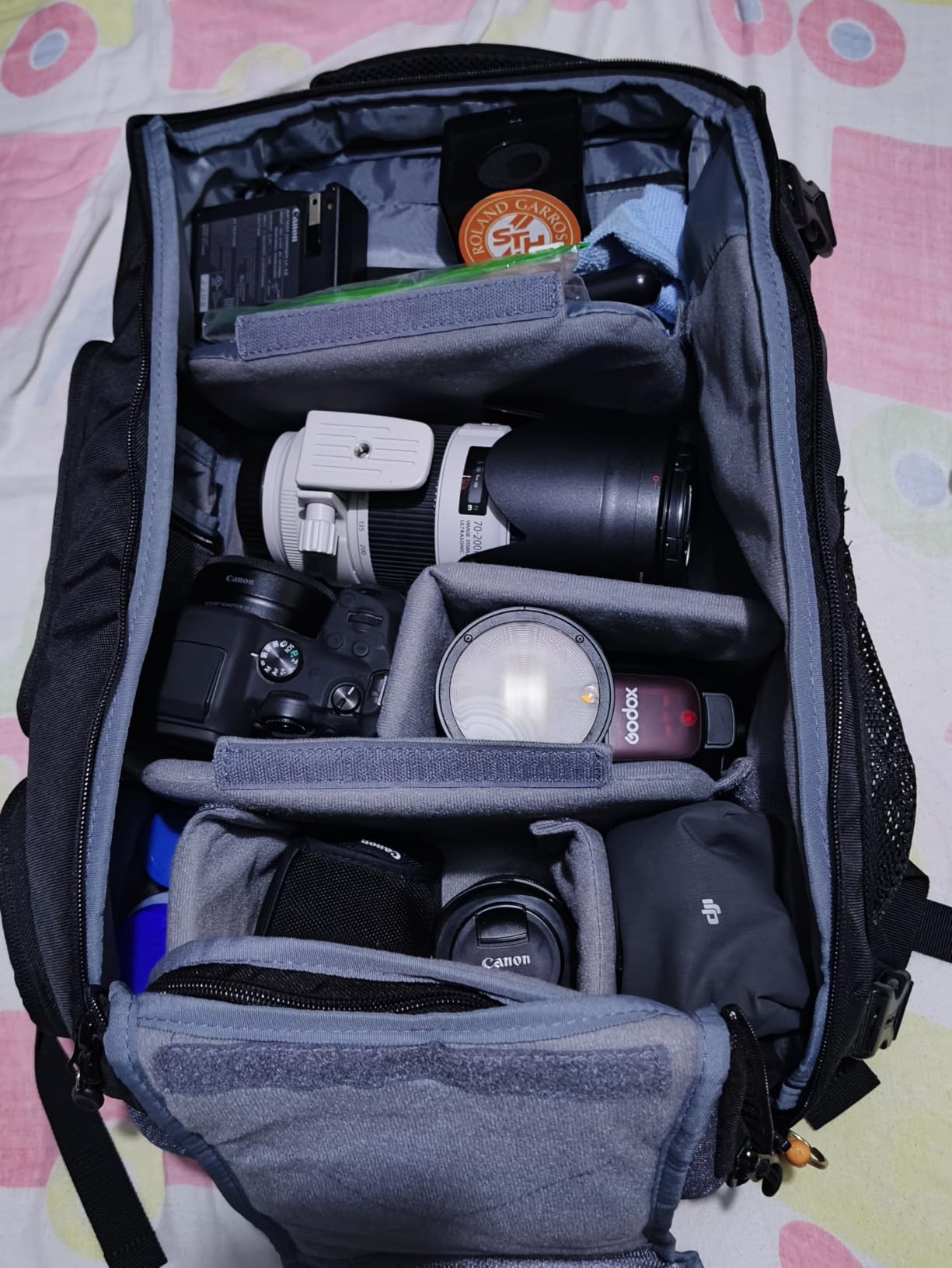 K&F CONCEPT Camera Backpack, 25L Large Capacity Camera Bag for Photographers | Raincover, 15.6 Inch Laptop Compartment, Compatible for Canon/Nikon/Sony/DJI Mavic Drone, B10 customer photo 2