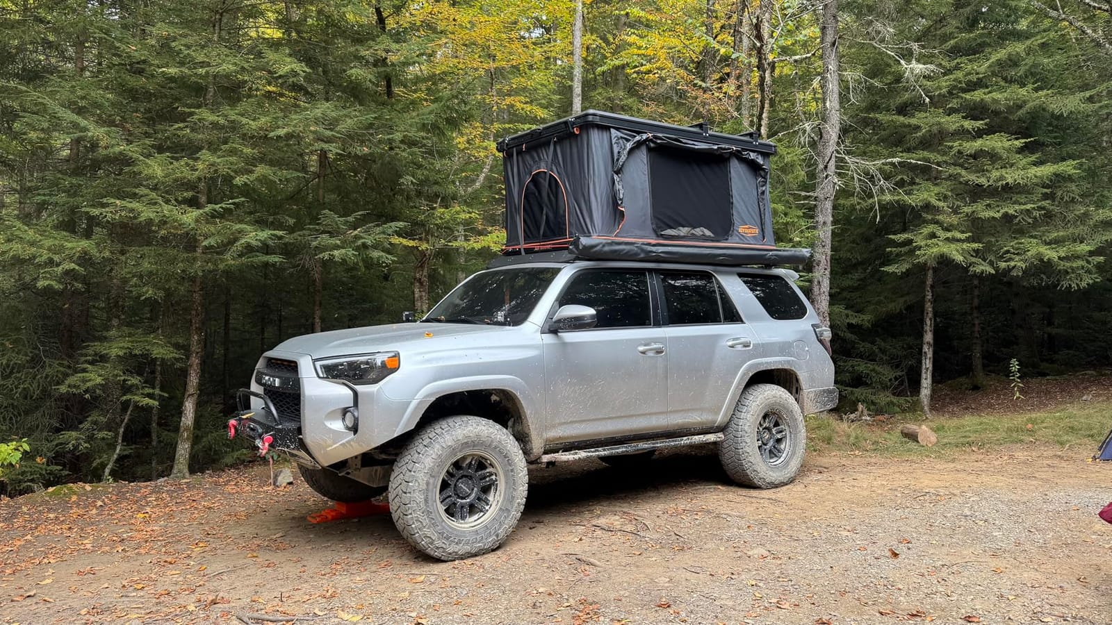 Rooftop Tent Hard Shell, Aluminum Pop Up 2-3 Person Roof Top Hardshell for Camping Truck Van Suitable for Jeep SUV Car. (Roof Tent) customer photo 2