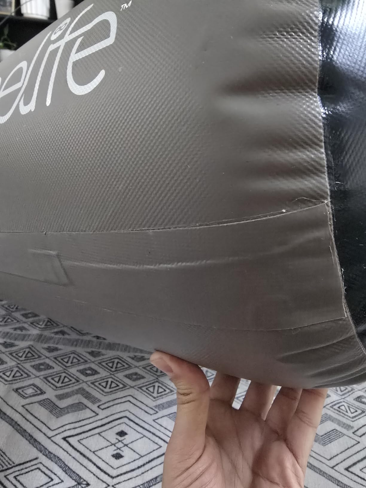 Serenelife Inflatable Fishing Float Tube - PVC Belly Boat for Angling with Fishing Rod Holders, 2 Waterproof Storage Pockets, Fish Ruler, 220 lbs Capacity customer photo 1