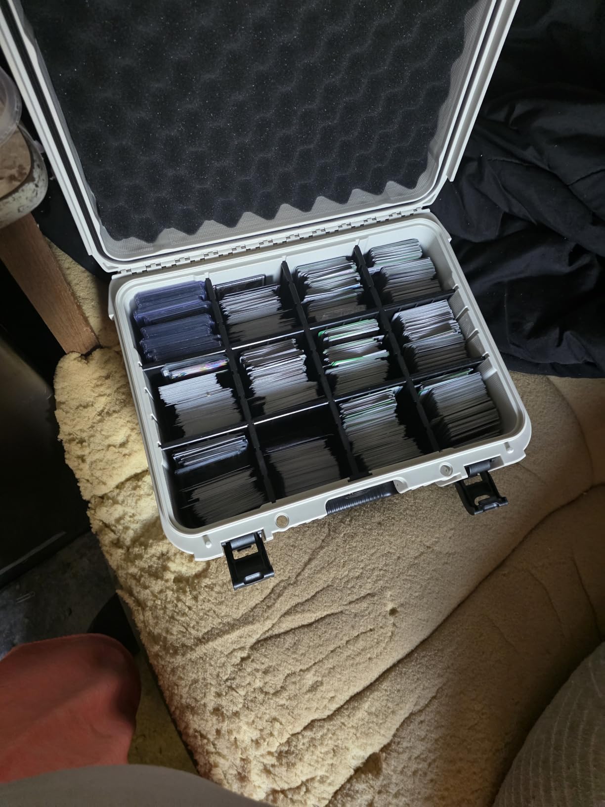 Turokacase Graded Card Case Storage Box - Extra Large Trading Card Storage Box with 8 Adjustable Dividers - Baseball & Sports Card Storage Case - Fits PSA, BGS, SGC, Toploaders & Magnetic Holders customer photo 1
