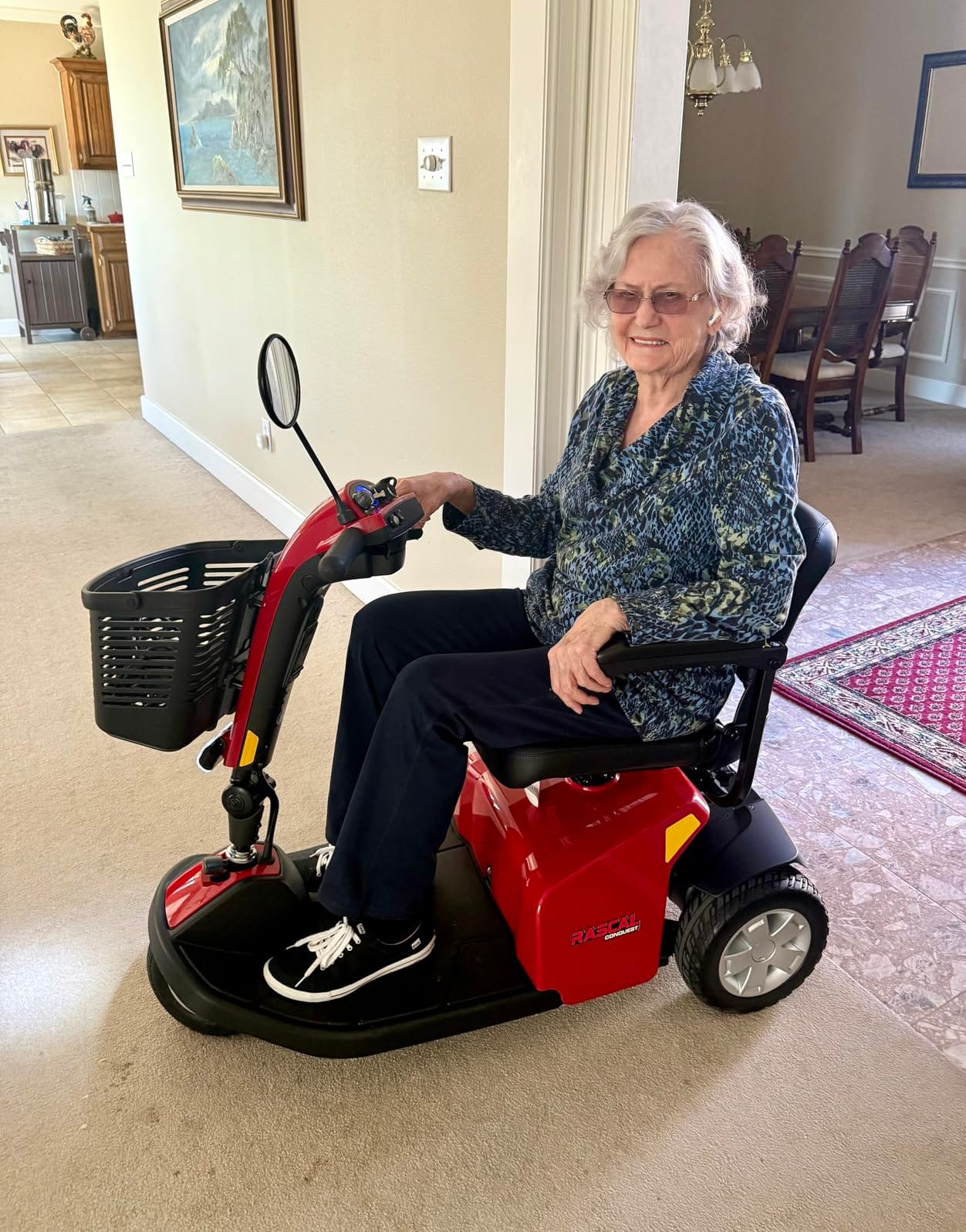 Rascal Conquest 4-Wheel Heavy-Duty Outdoor Mobility Scooter, Long-Range Battery-Powered Electric Travel, 350lb Capacity, Battery Included customer photo 1