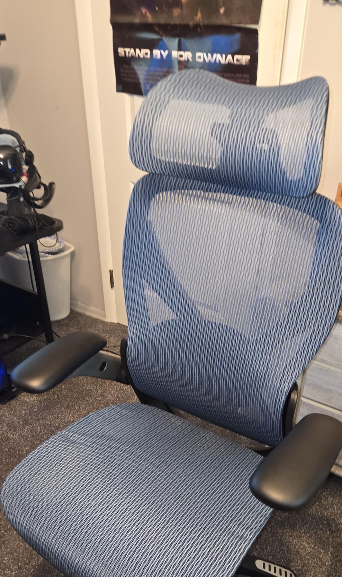 ELABEST X100 Ergonomic Office Chair with Footrest, Big and Tall Home Desk Chair with 5D Flip-Up Arms, Adjustable 3D Lumbar Support, High Back Rolling Computer Chair, Swivel Mesh Chairs (Foggy Morning) customer photo 1