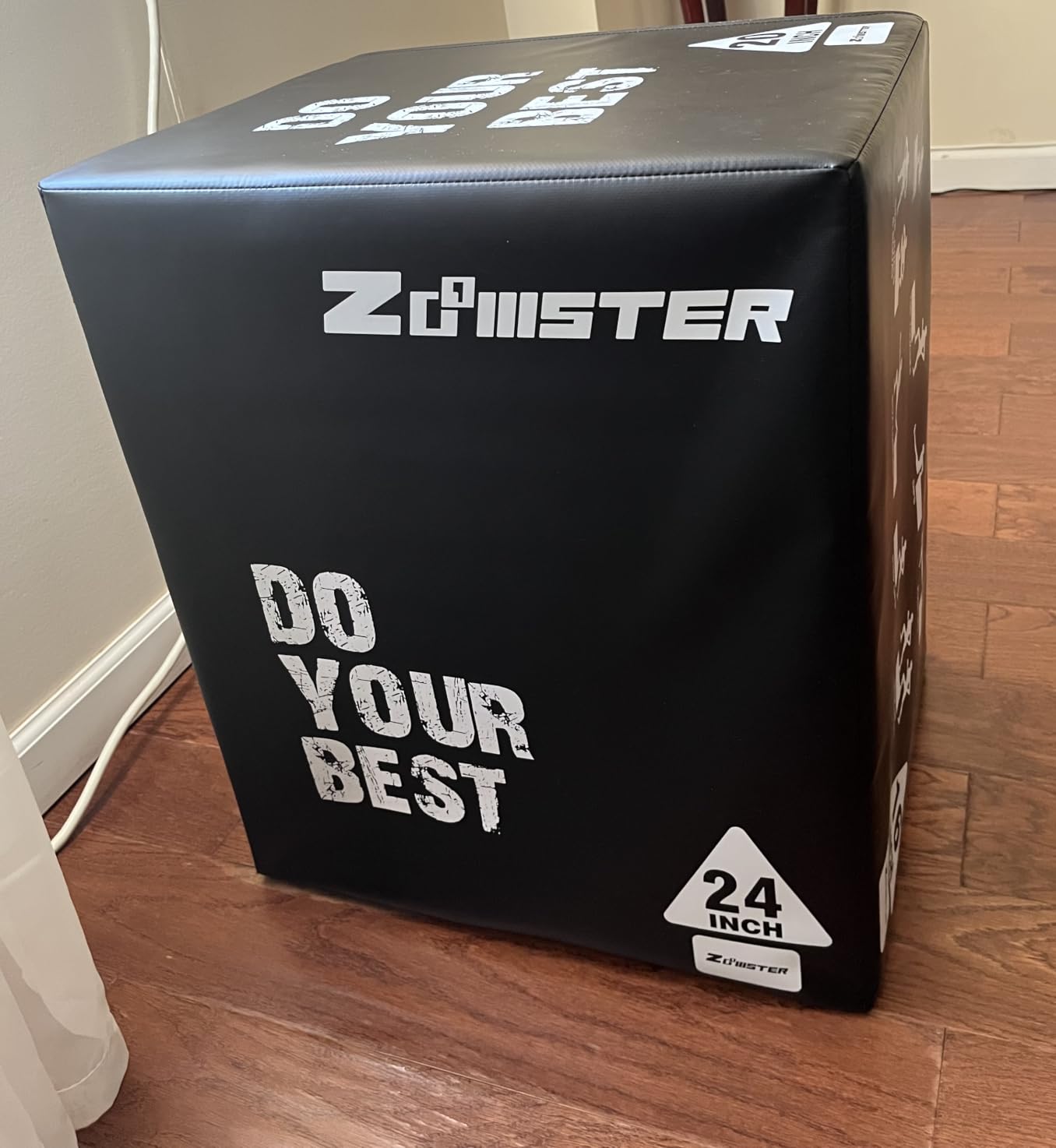 Zoomster 3-in-1 Plyometric Jump Box, Box Jumps for Home Gym | Heavy-Duty Plyo Box with 450lbs Capacity, Reinforced Thick PVC & High-Density EPE Foam for Home Gym, HIIT & Strength Training customer photo 1