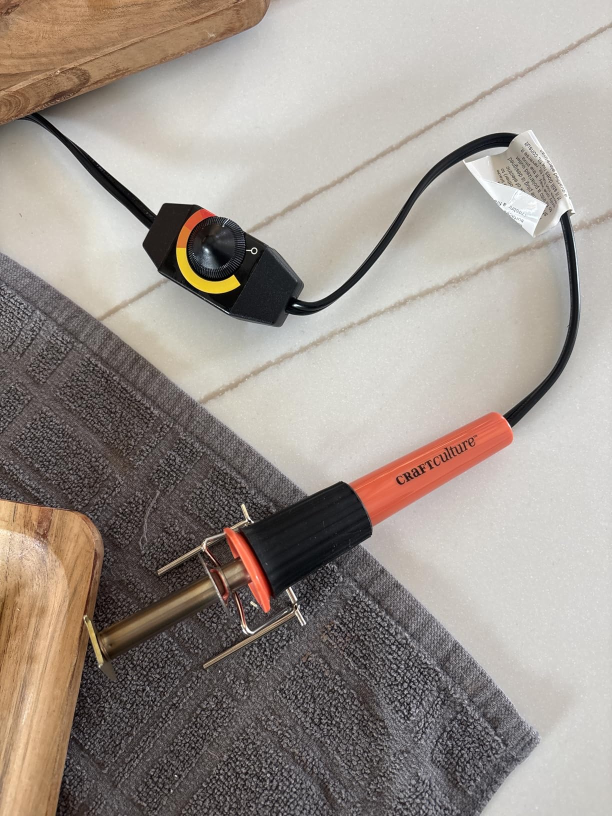 Craft Culture Wood Burning Tool Pen - Craft Burning Tools for Adults & Teens - Wood Burner Kit, Engraver, Carver, Pyrography, Woodburning - Includes 9 Premium Tips - Adjustable Temperature Control customer photo 1