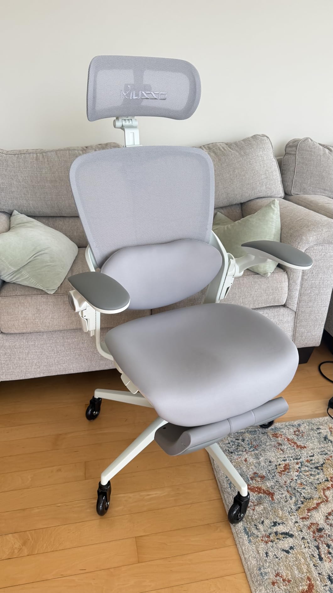MUSSO E80 Muse Petite Ergonomic Office Chair for Women & Small Frames Black | 3-Level 3D Lumbar Support; 4D Headrest; 90° Flip-Up Arms & Footrest; 135° Recline; Breathable Mesh customer photo 2